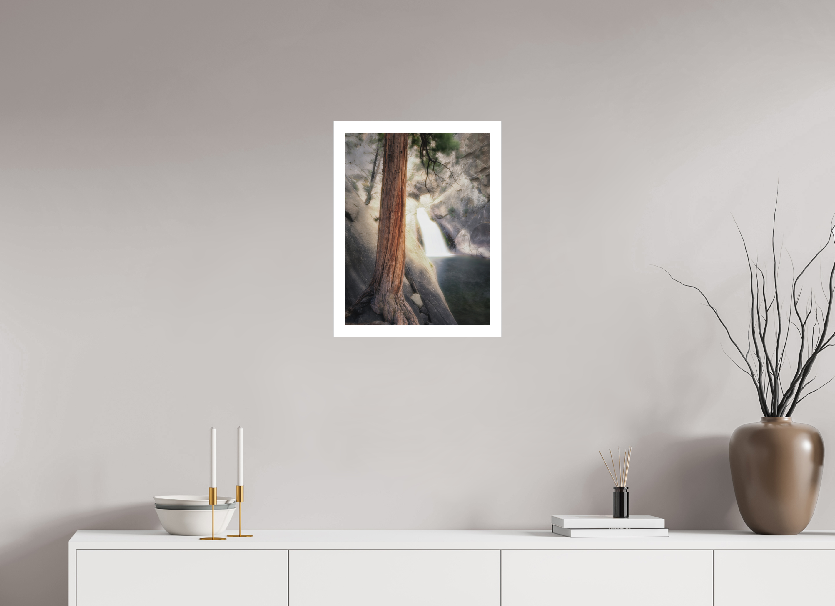 15 x 20″, Fine Art Bonded Acrylic Roaring River Falls 2 — Kings Canyon