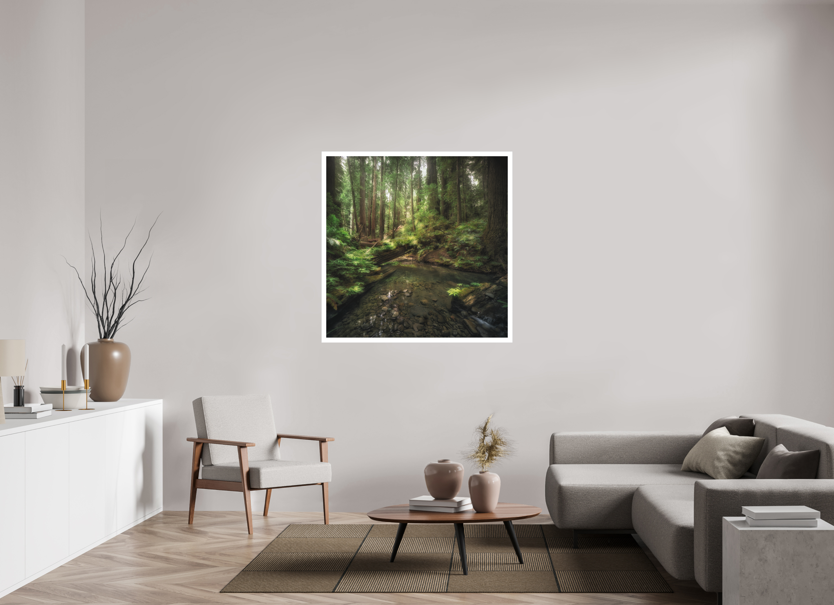 45 x 45″, Fine Art Bonded Acrylic Decker Creek