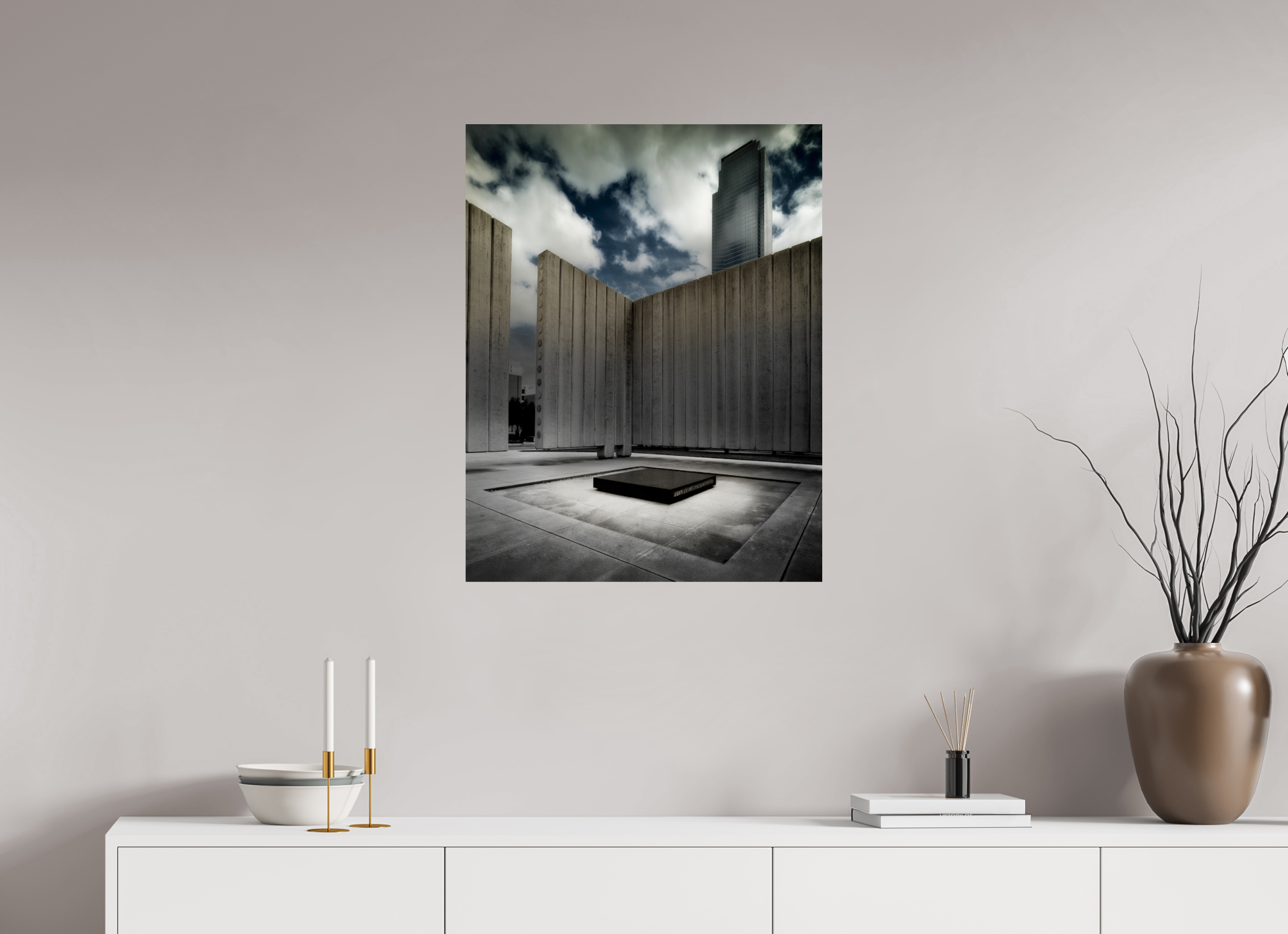 24 x 30.8″, Giclée Alu-Dibond 11.22.1963 — The JFK Memorial, Dallas