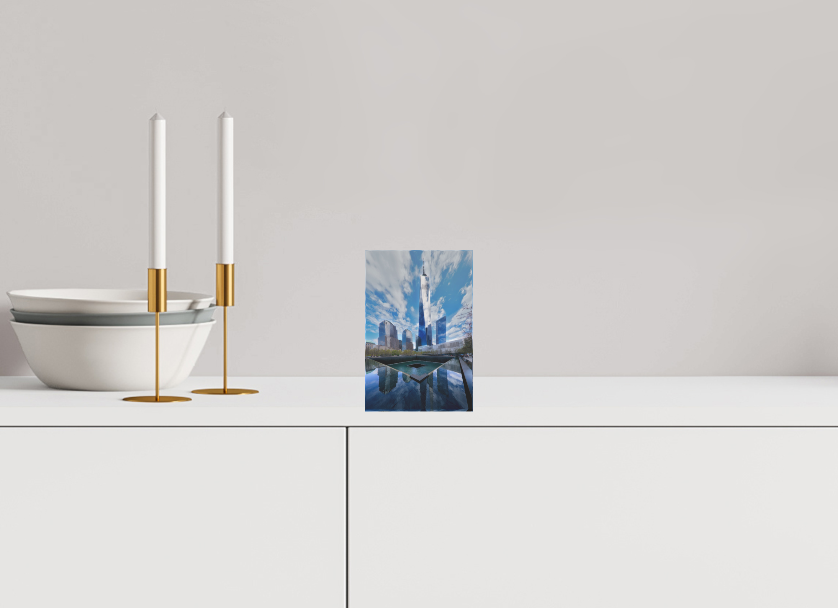 4 x 6″, Acrylic Block Gift Set 9/11 Memorial Plaza