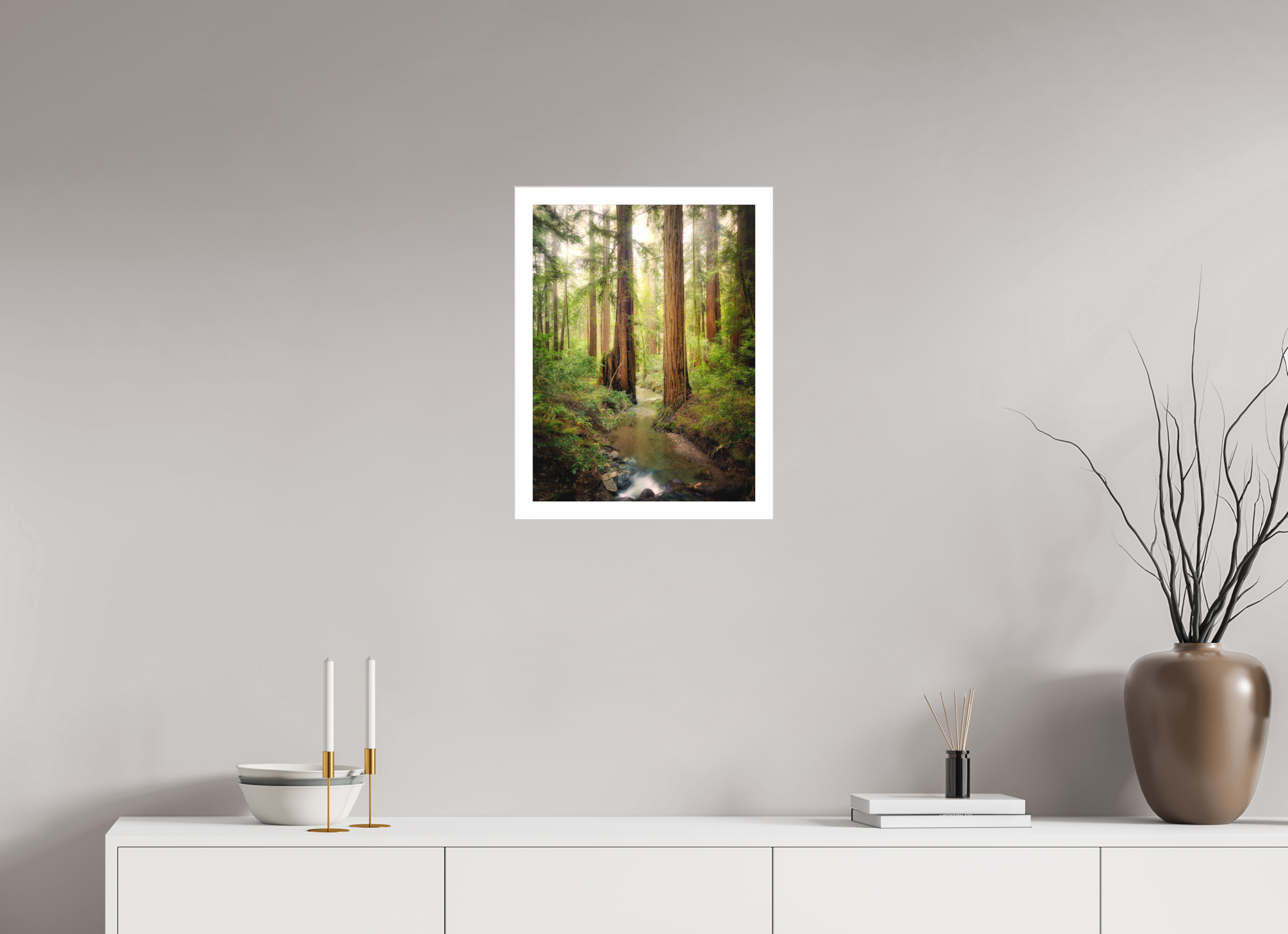 15 x 20″, Fine Art Bonded Acrylic Armstrong Woods III: Columnas