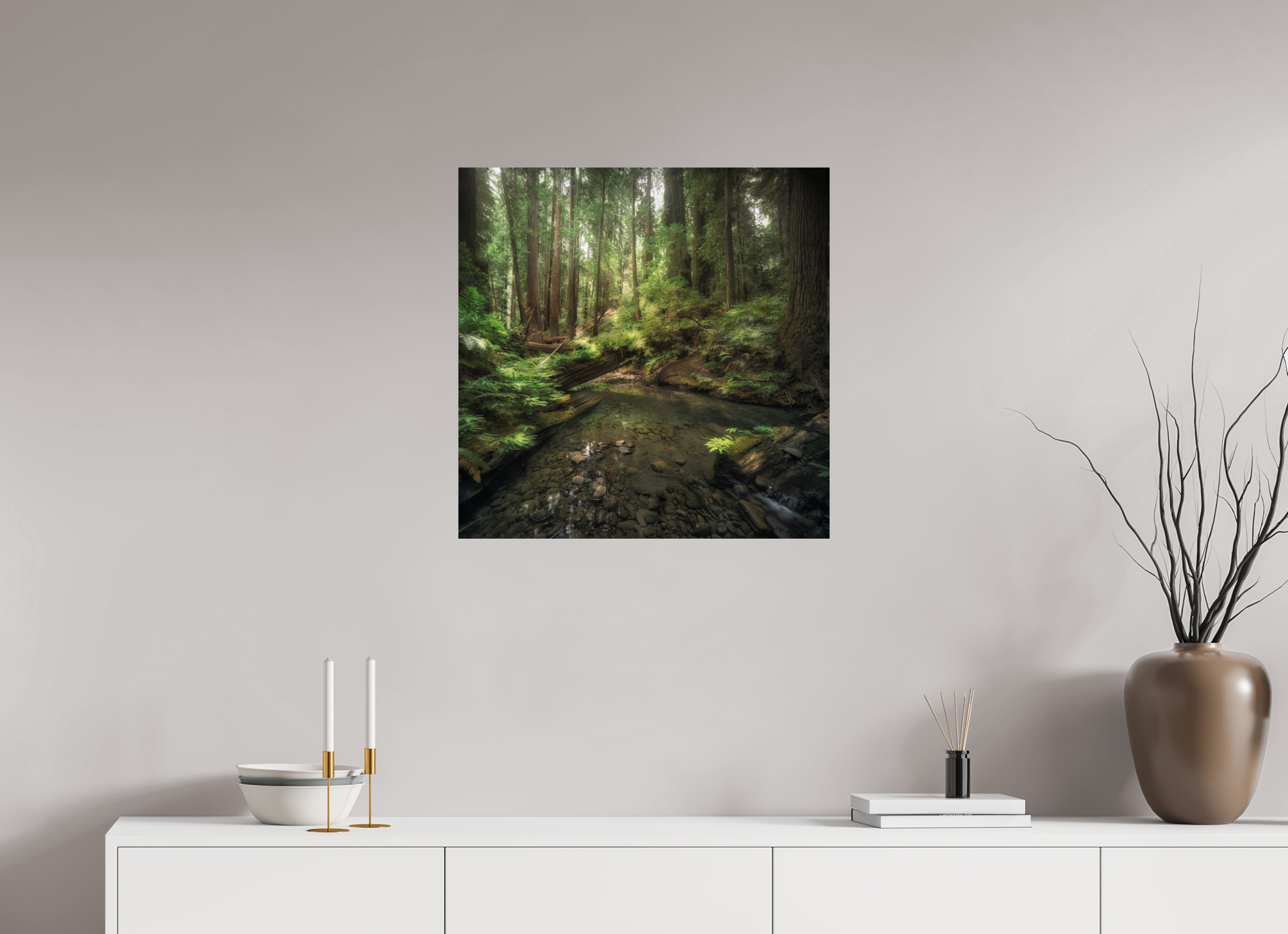 25 x 25″, Giclée Alu-Dibond Decker Creek