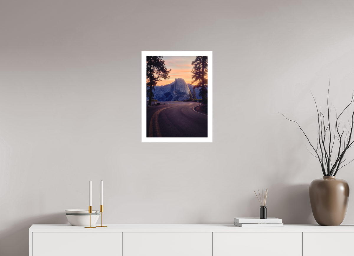 15 x 20″, Bonded Acrylic Mat + Silver Frame Flexus: Half Dome from Horseshoe Curve