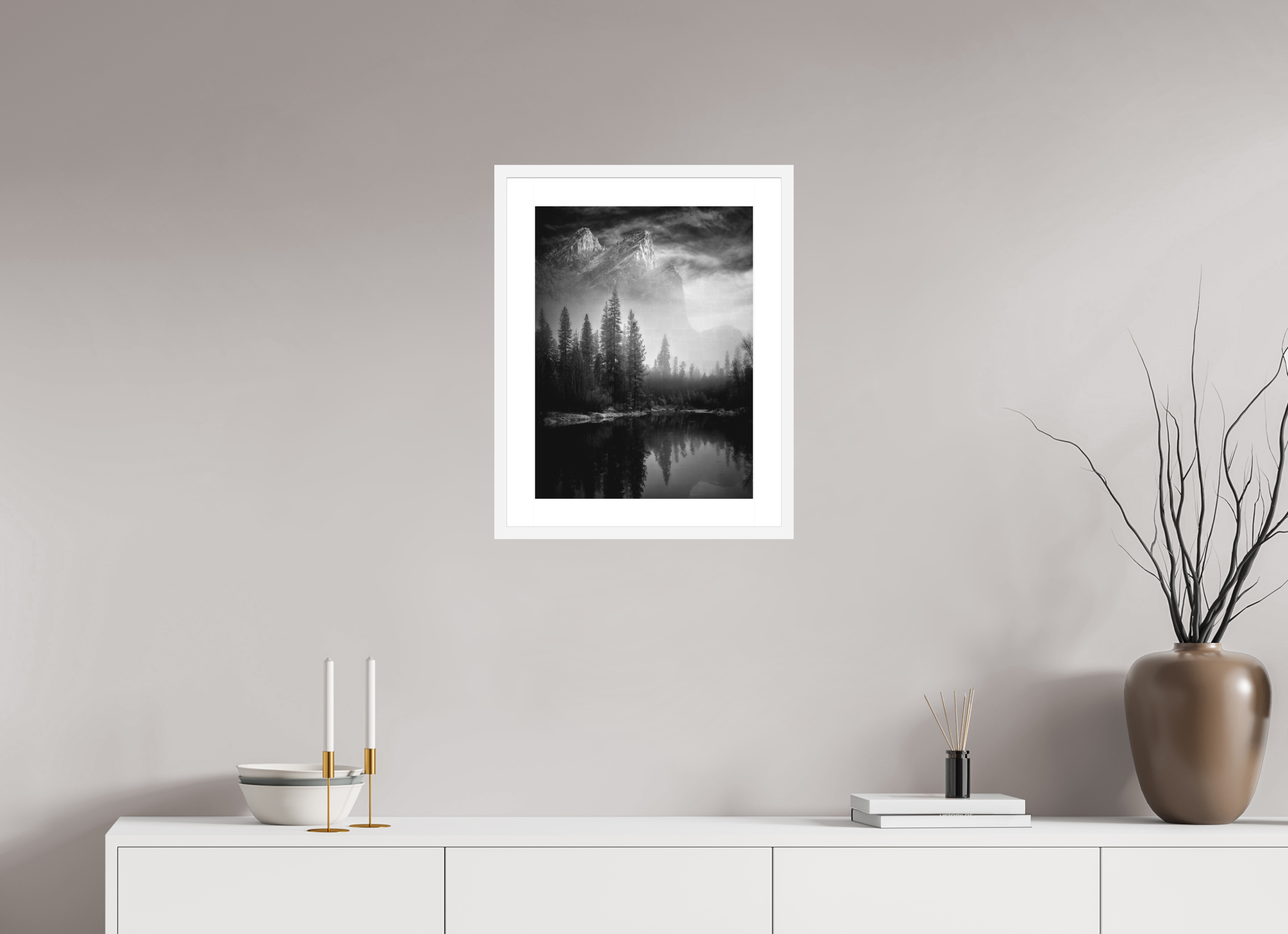 15 x 20″, Passe-Partout White Frame Leviathans II: Light & Shadow