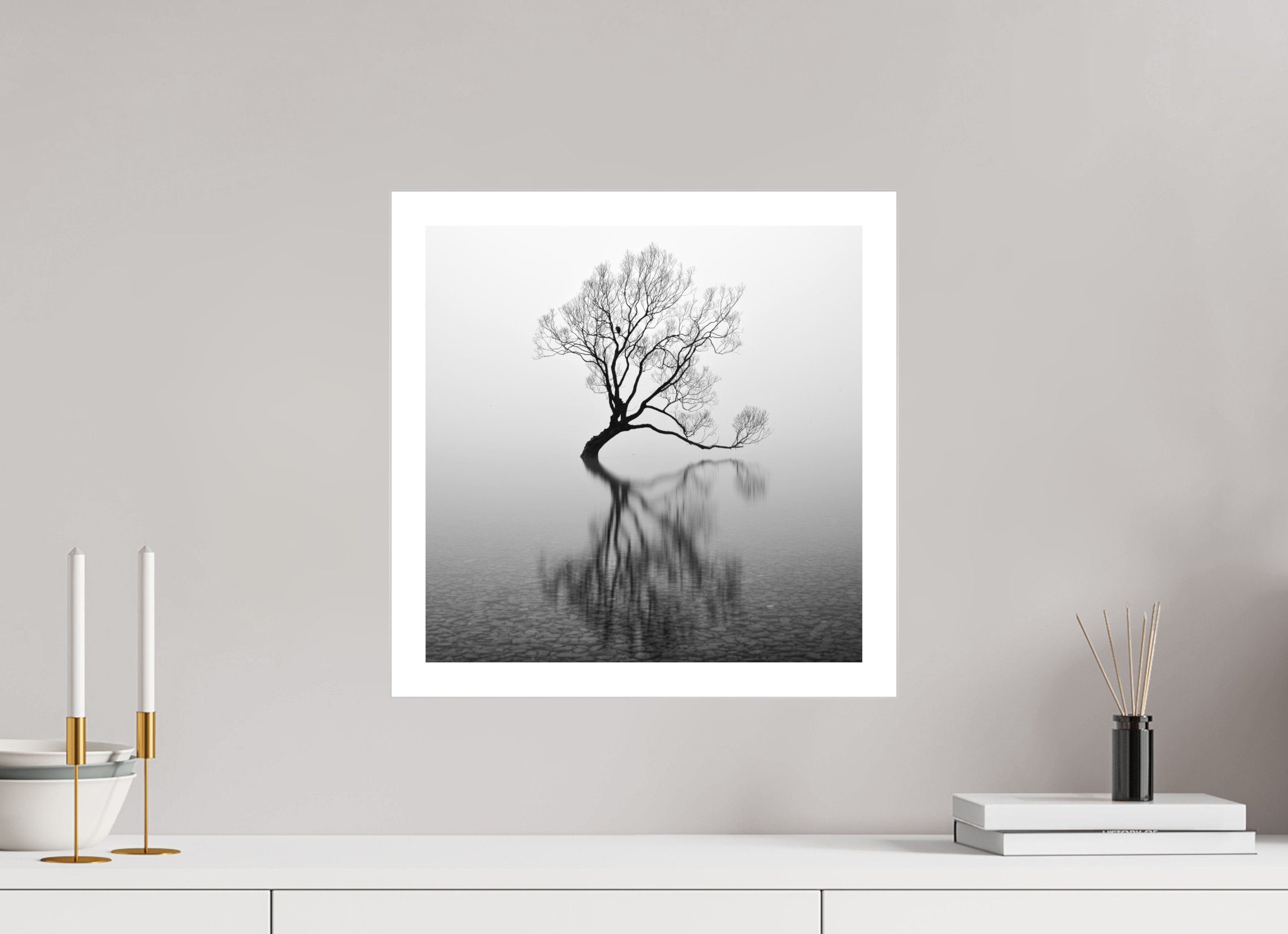 15 x 15″, Fine Art Bonded Acrylic Wanaka I: Rich Minimalism