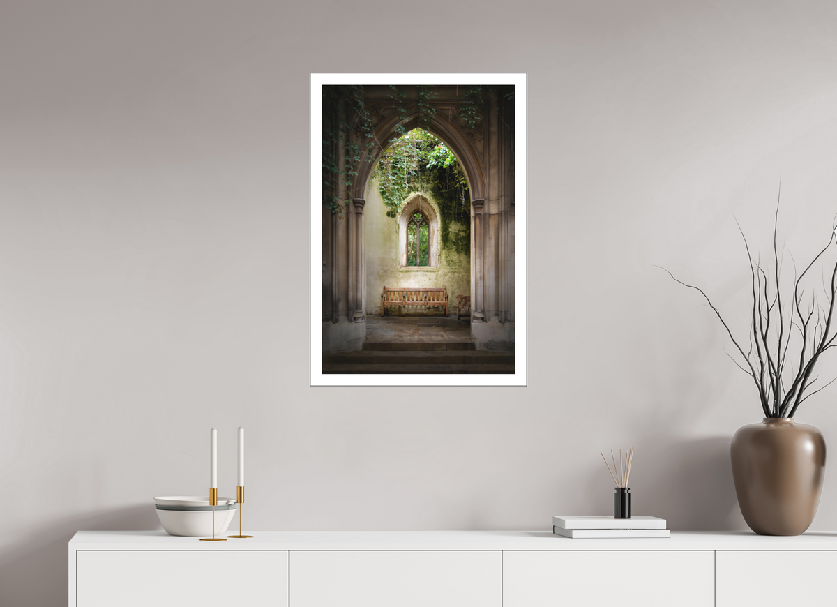20 x 30″, Bonded Acrylic Mat + Black Frame London's St Dunstan-in-the-East