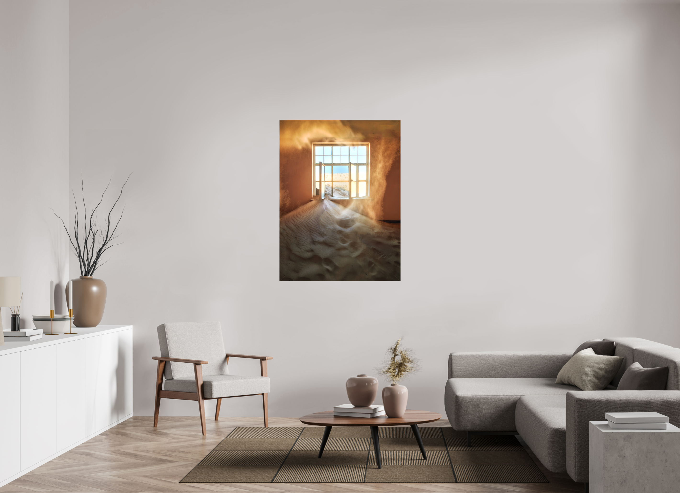 36 x 48″, Fine Art Textile Window in Time