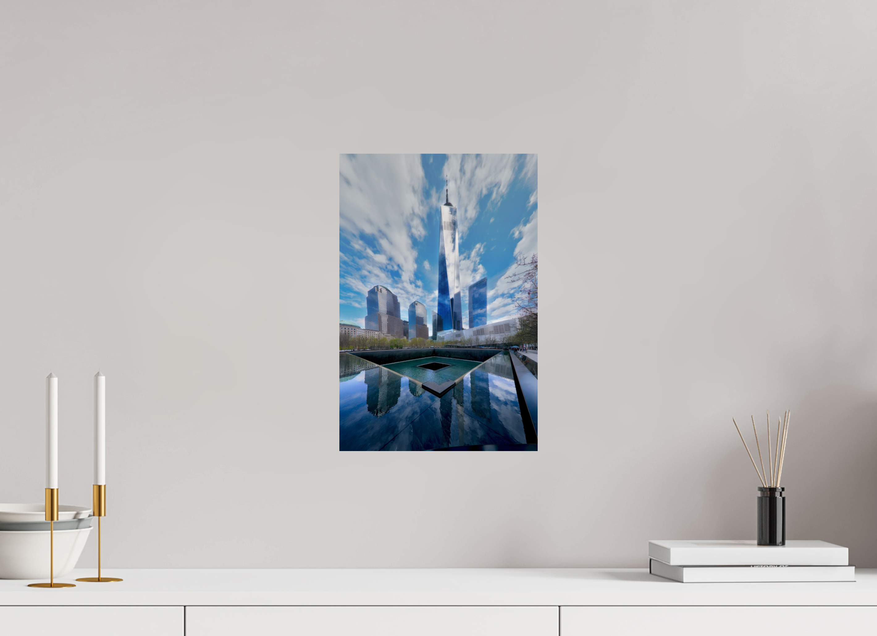 10 x 15″, Giclée Alu-Dibond 9/11 Memorial Plaza