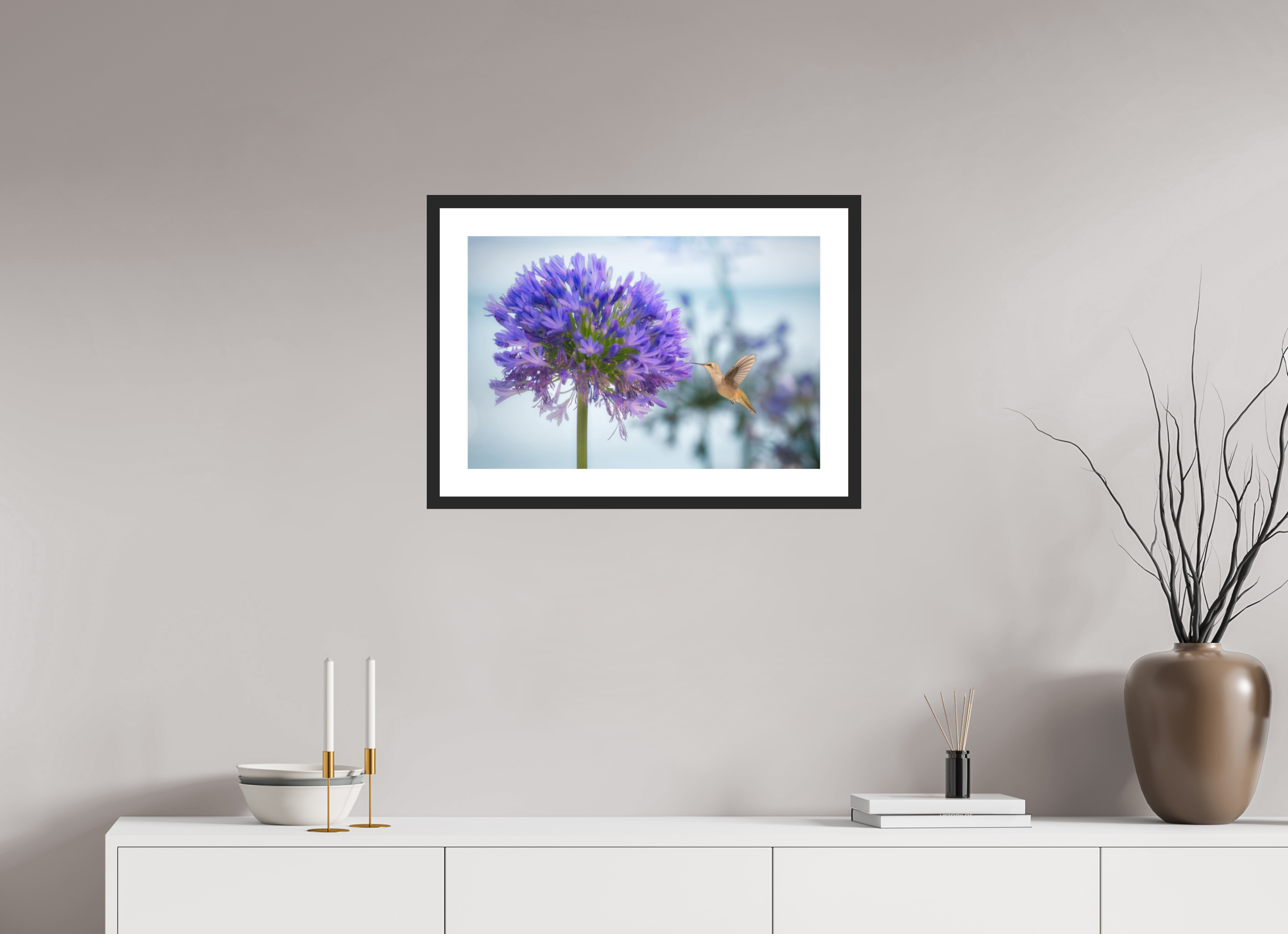 24 x 16″, Passe-Partout Black Frame Trice