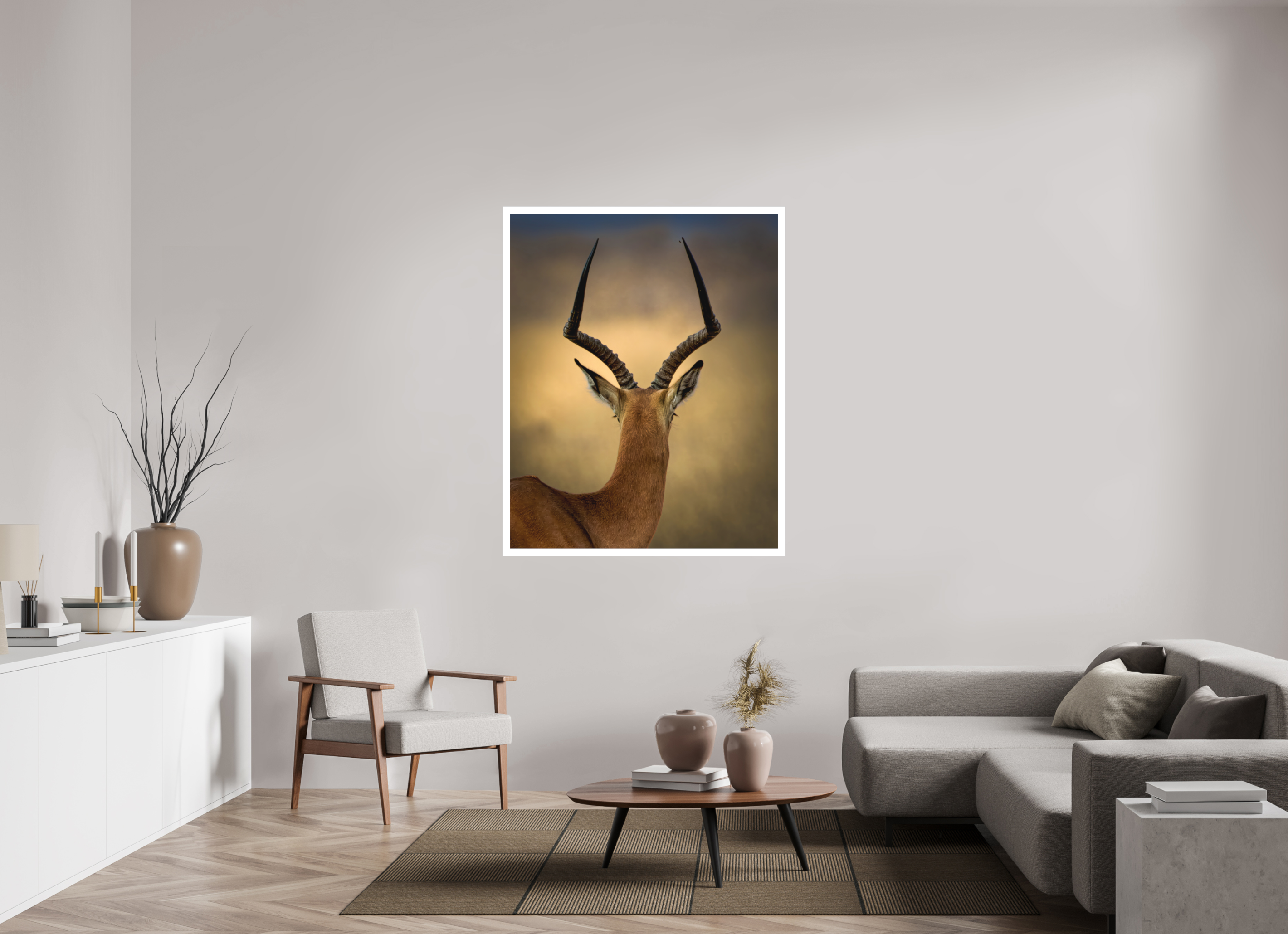 43 x 53.7″, Fine Art Bonded Acrylic Impala DK