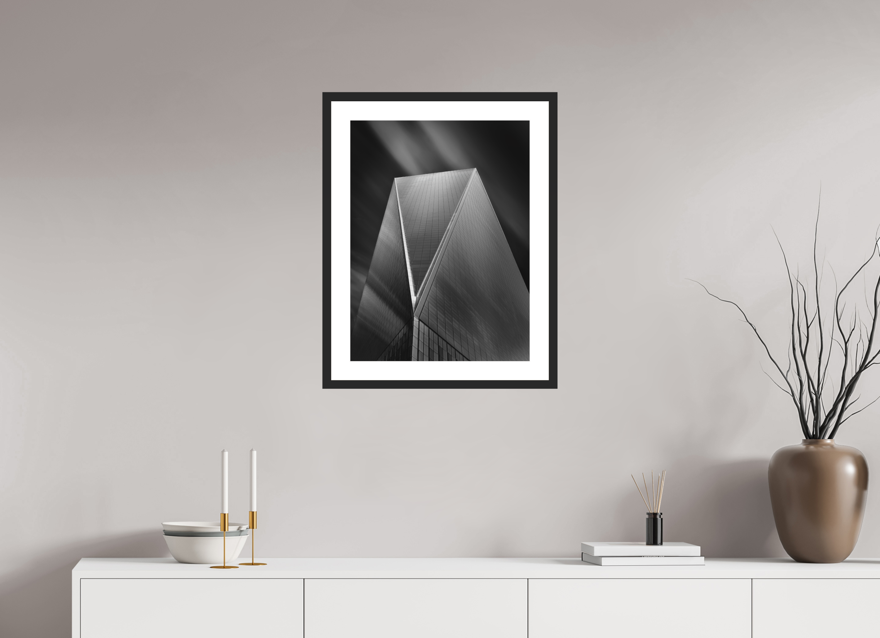 18 x 24″, Passe-Partout Black Frame Freedom Tower