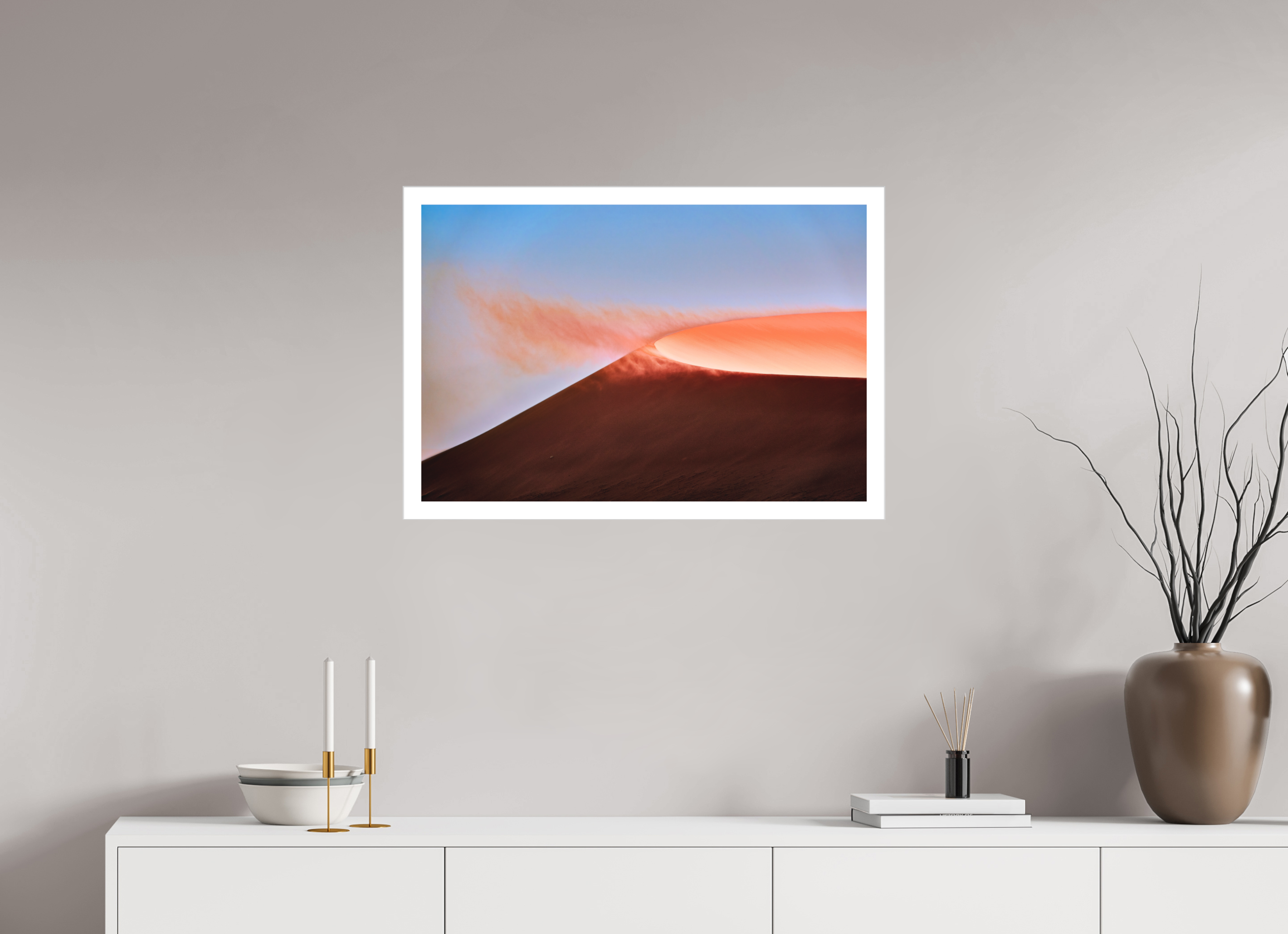30 x 20″, Fine Art Bonded Acrylic Deadvlei San Dune Crater Rim
