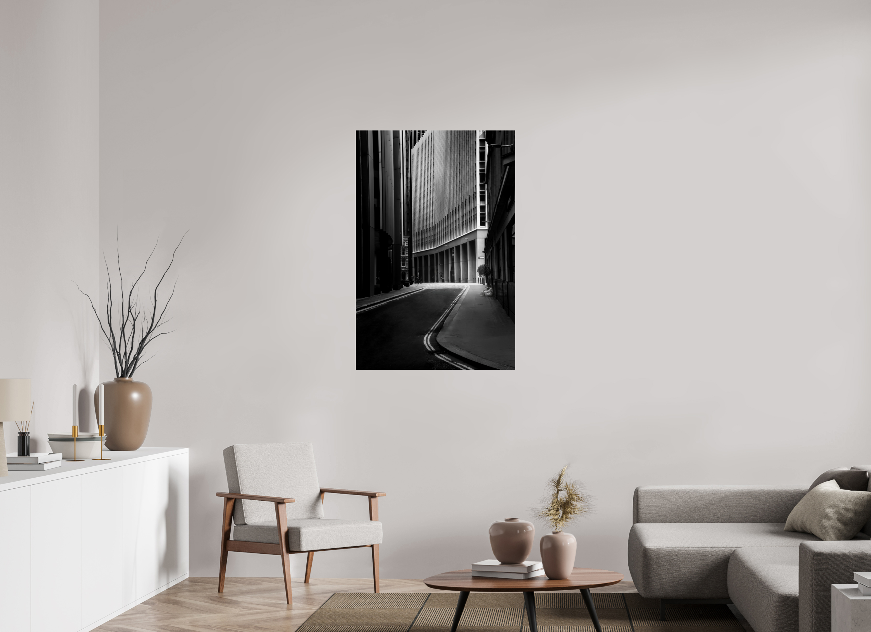 30 x 45″, Giclée Alu-Dibond Off Lime Street