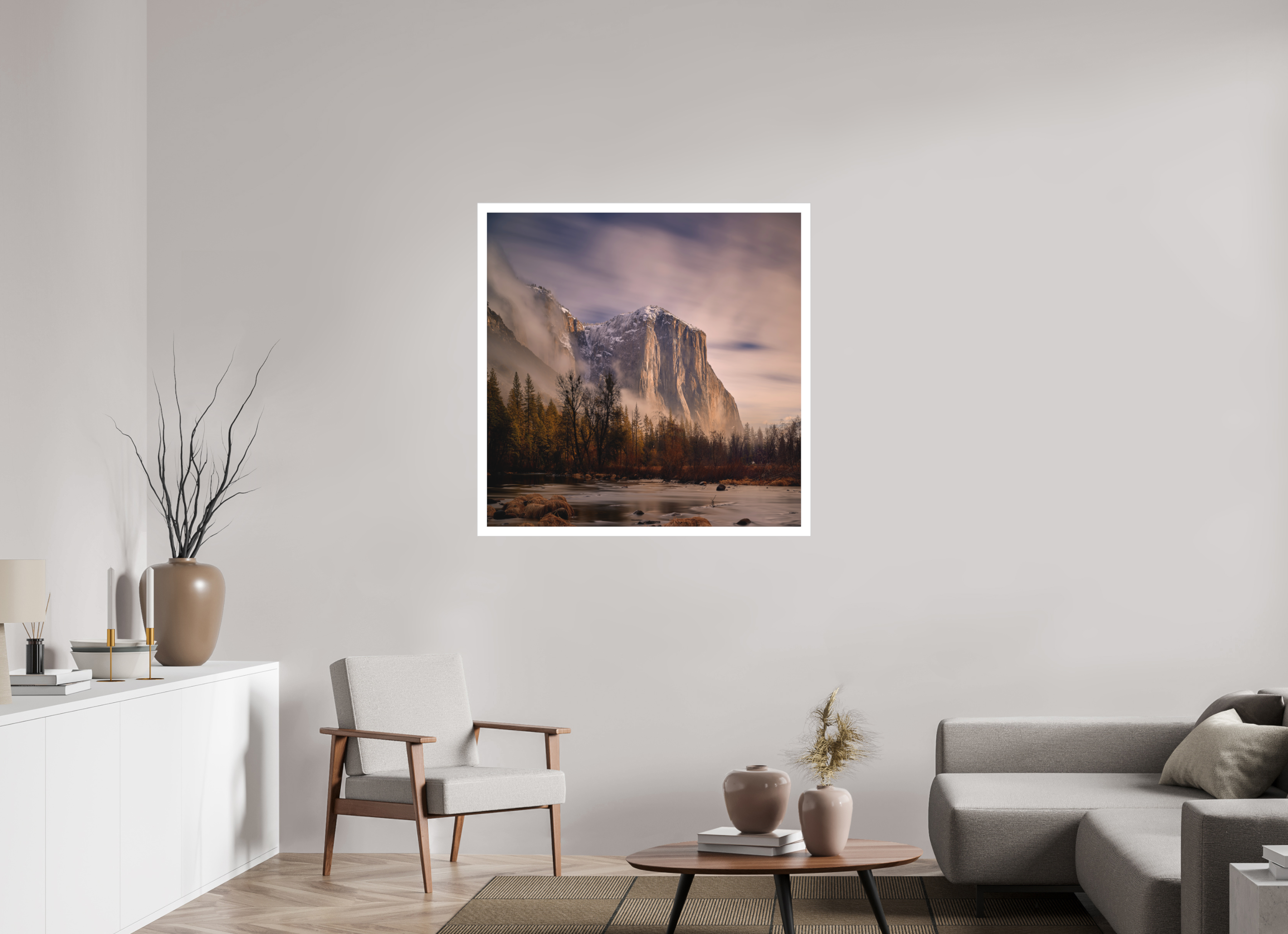 40 x 40″, Fine Art Bonded Acrylic El Capitan at Dawn