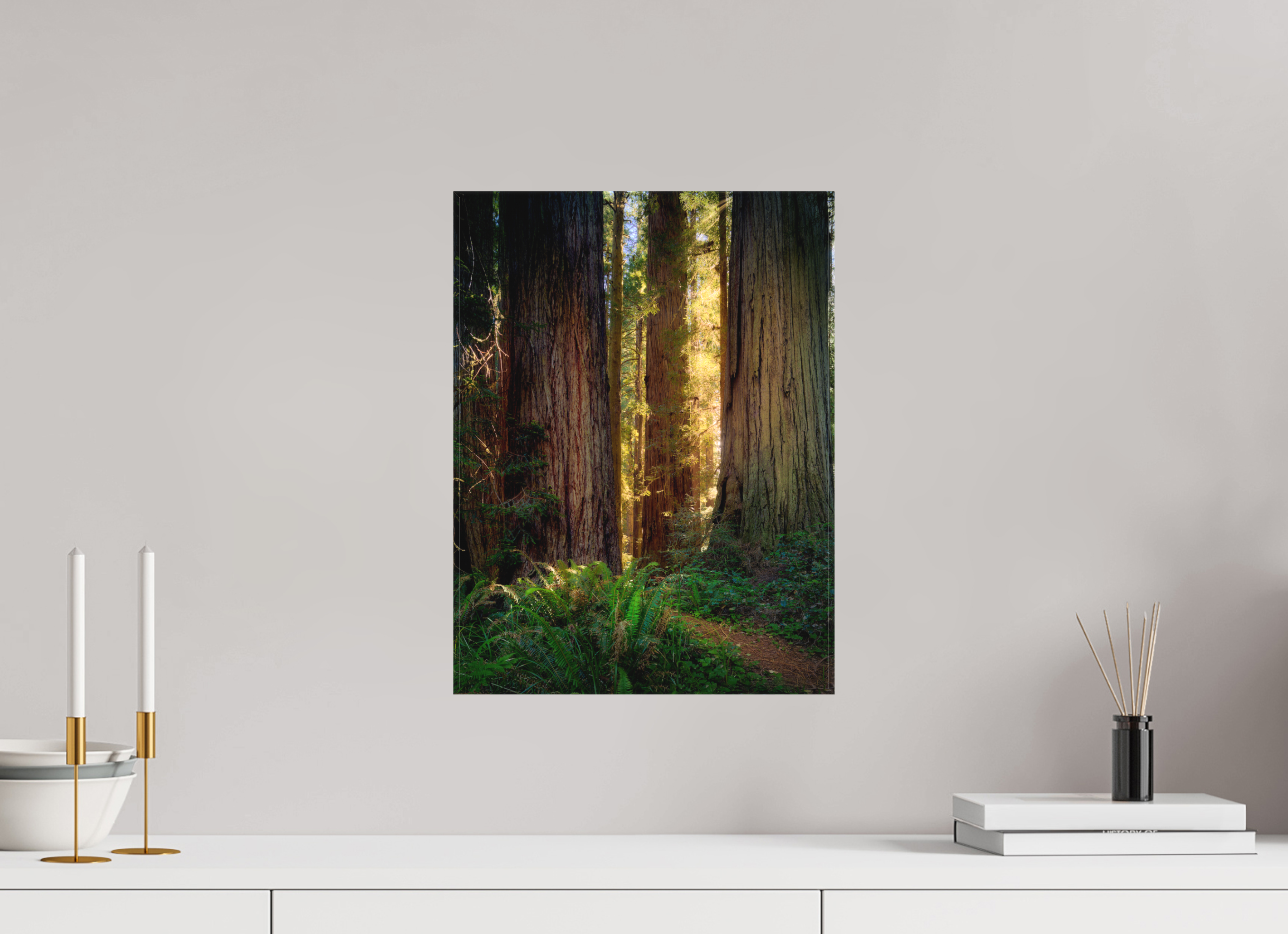 12 x 16″, Fine Art Textile Novaculata: Back to the Redwoods