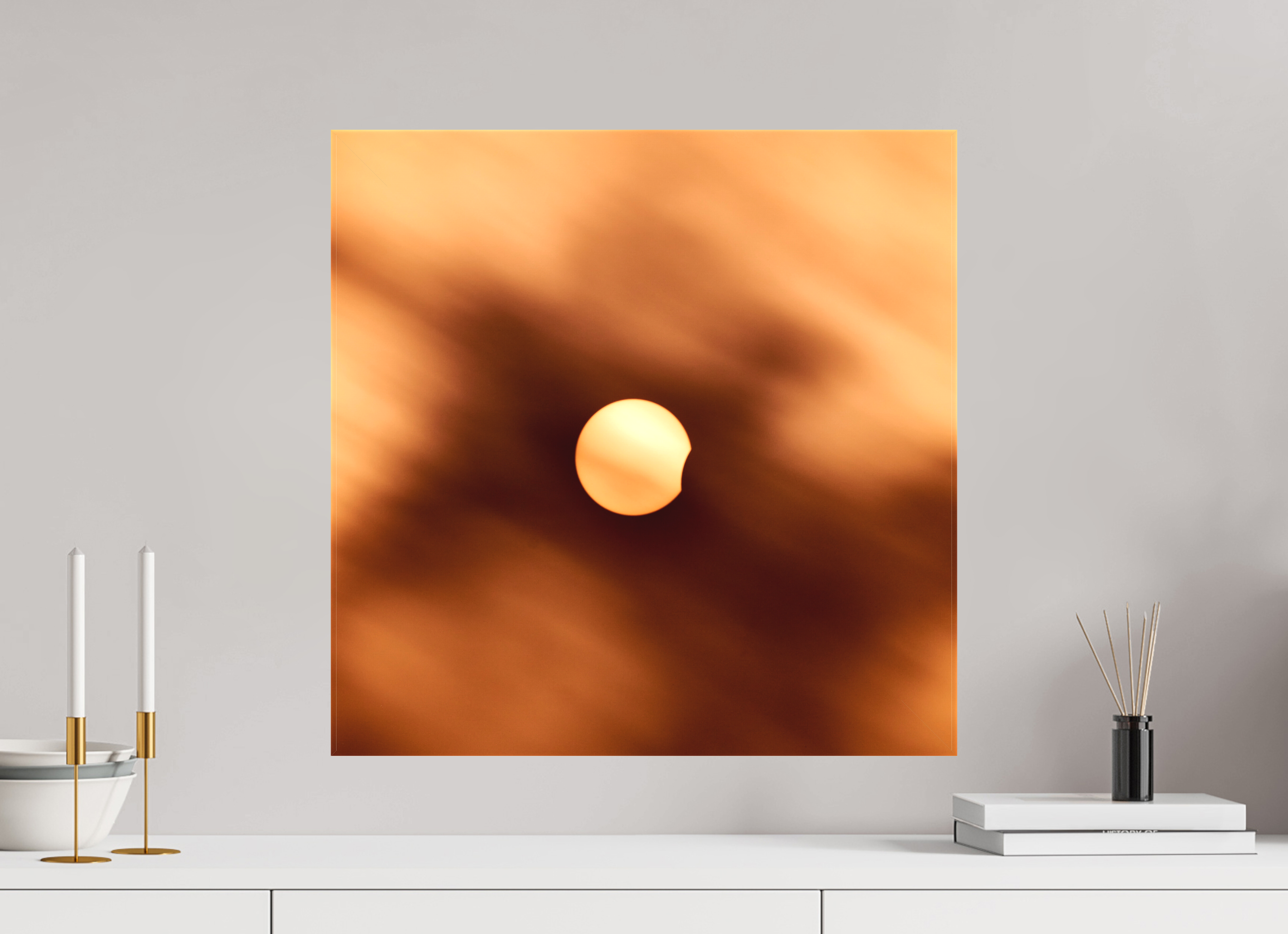 20 x 20″, Fine Art Textile 2024 Eclipse First Kiss