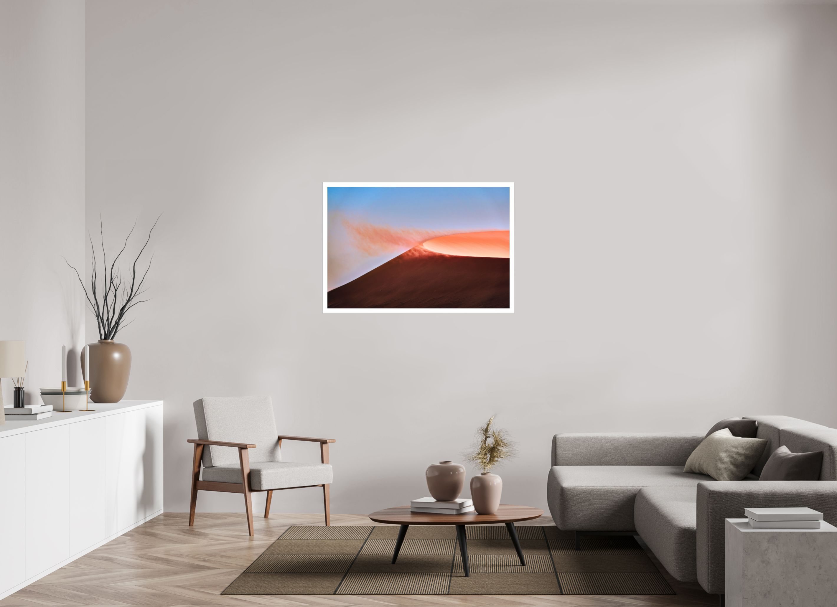 45 x 30″, Fine Art Bonded Acrylic Deadvlei San Dune Crater Rim