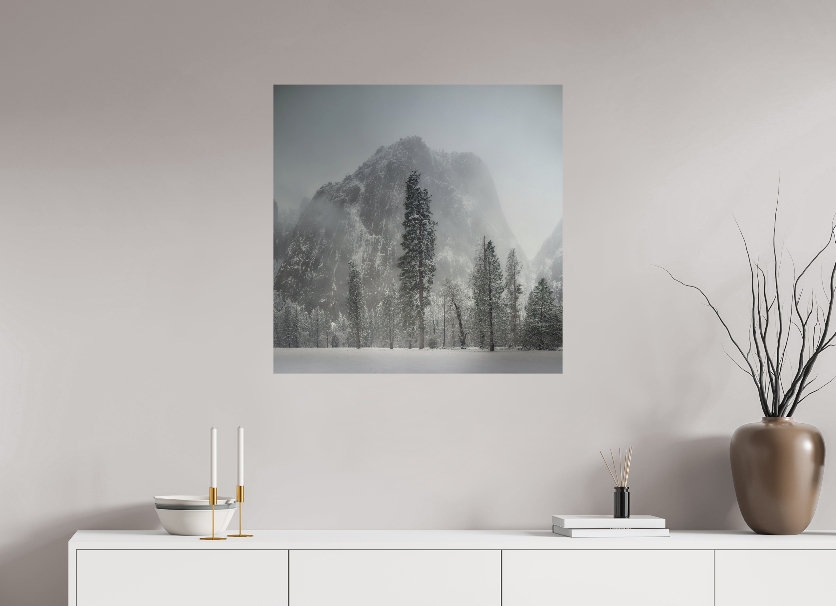 30 x 30″, Giclée Alu-Dibond Winter Is Here