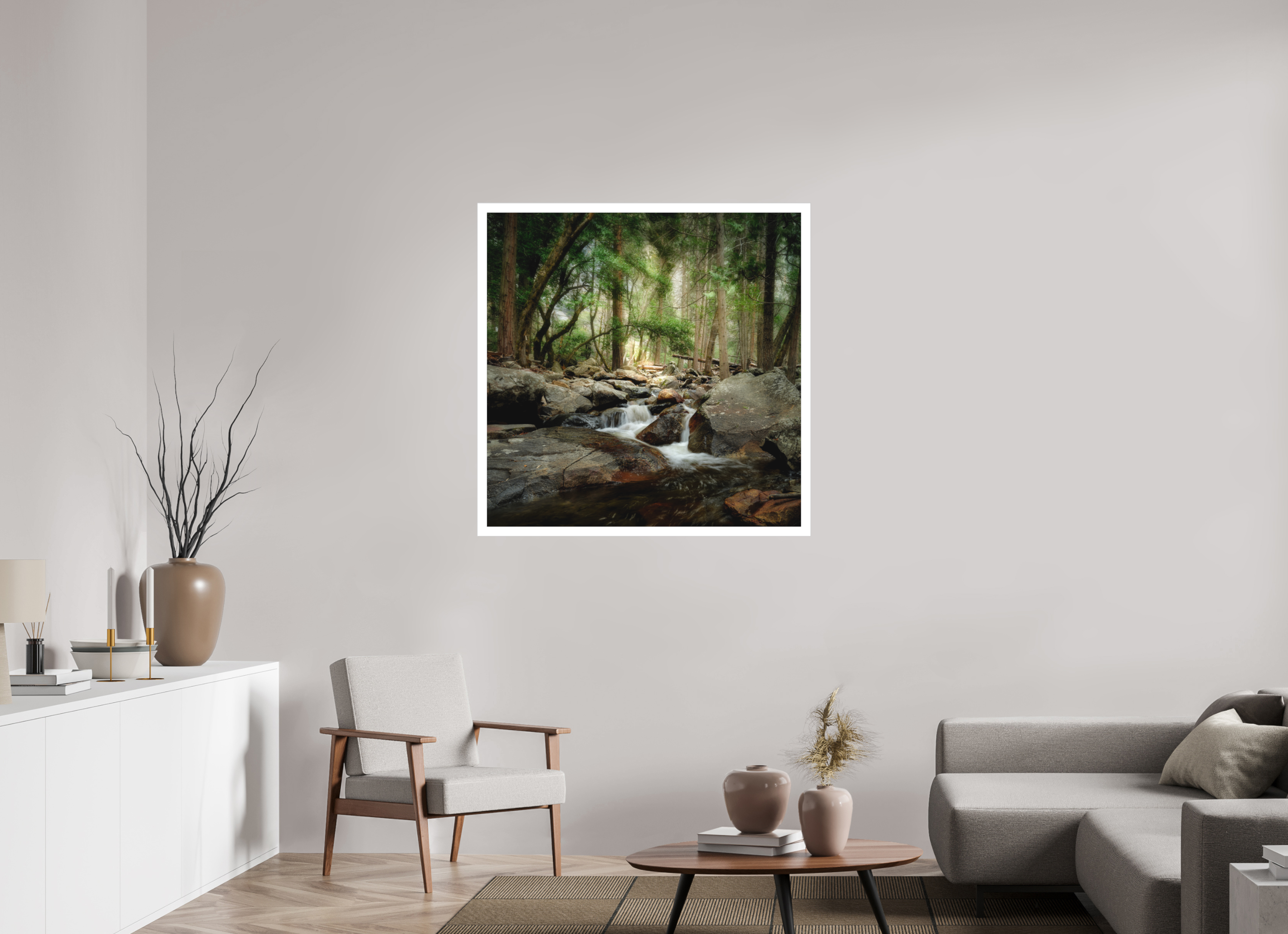 40 x 40″, Fine Art Bonded Acrylic Bridalveil Creek