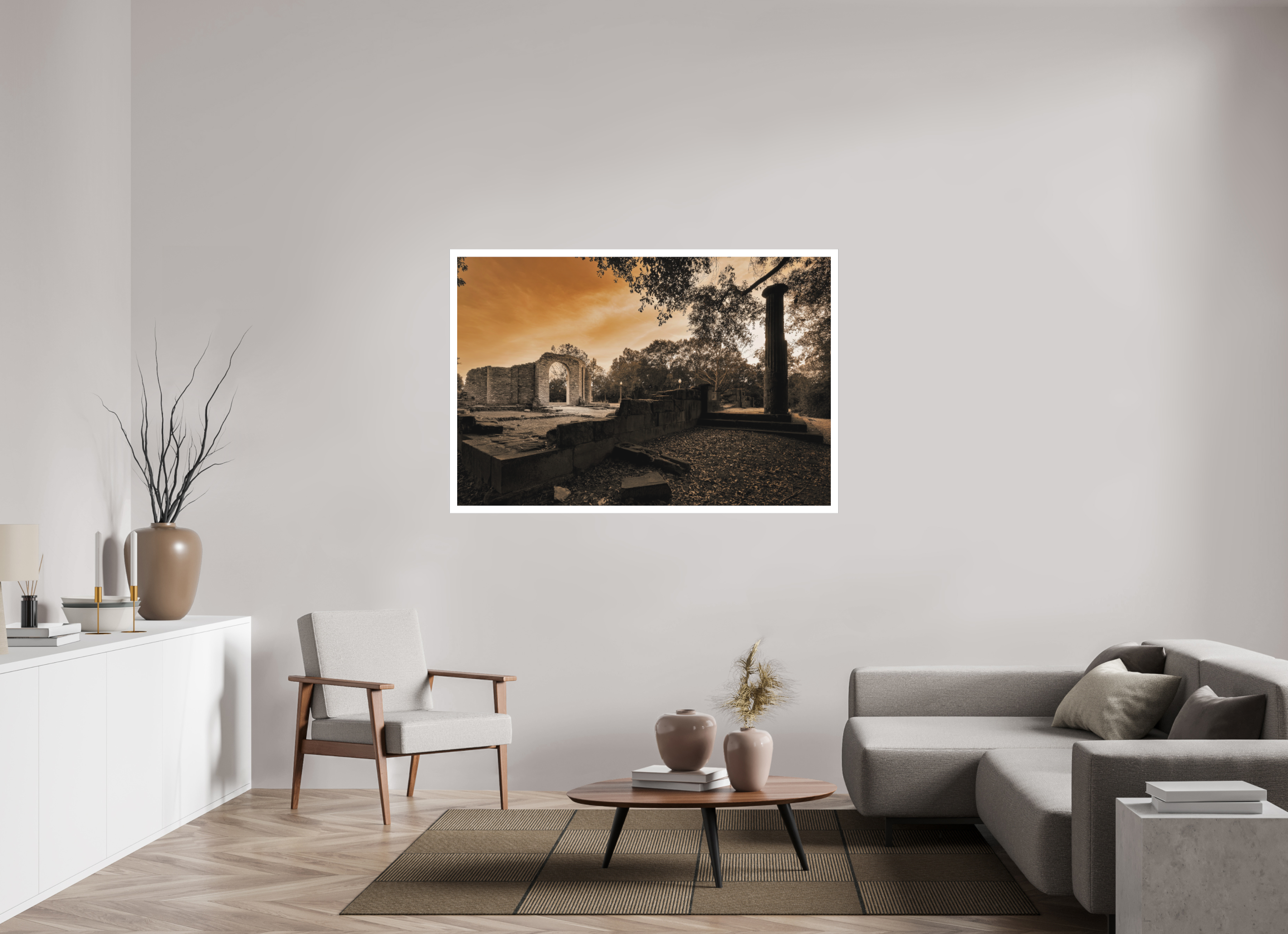 60 x 40″, Fine Art Bonded Acrylic Ruins