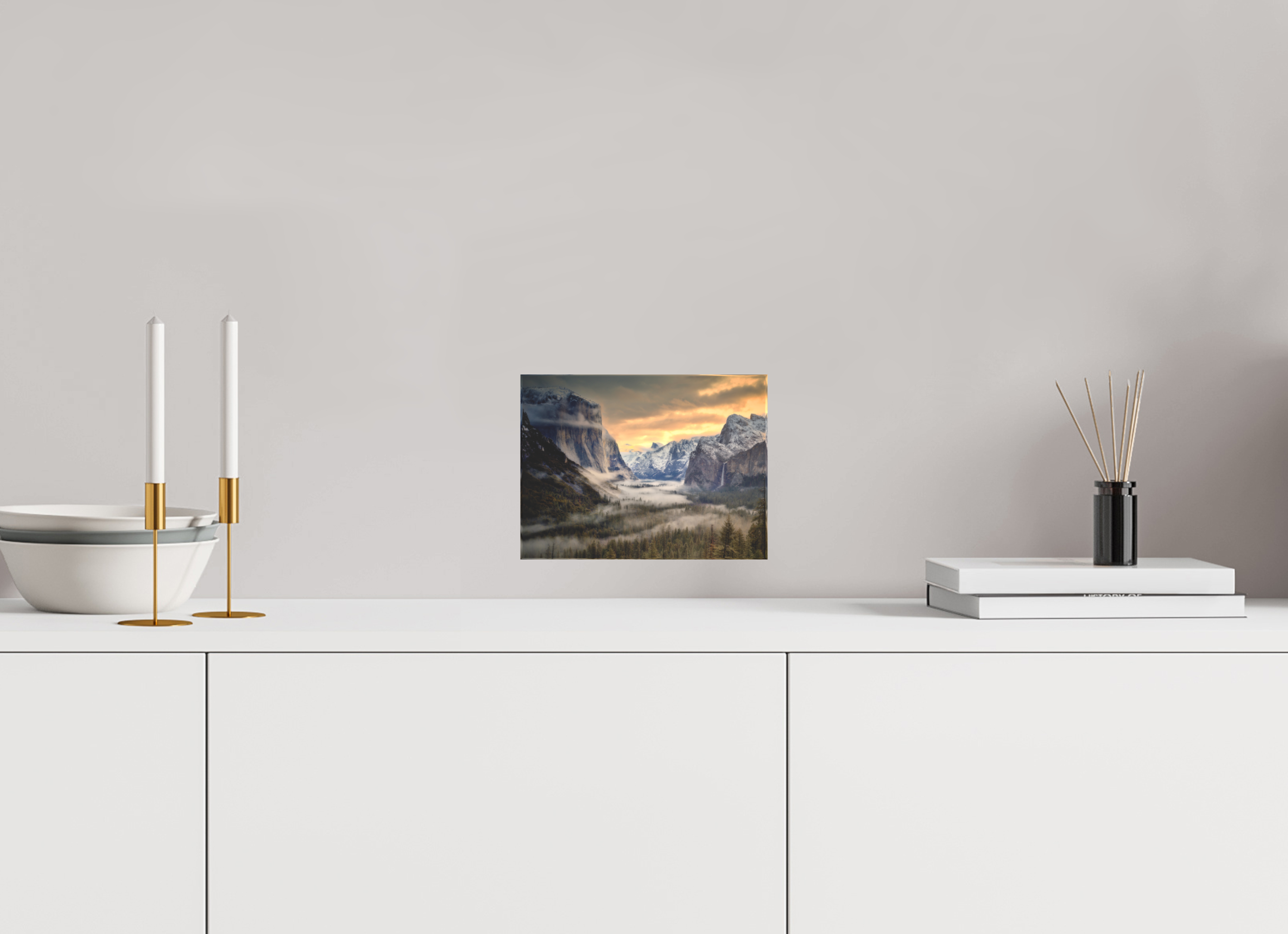 8 x 6″, Acrylic Block Gift Set Tunnel View Winter Dawn