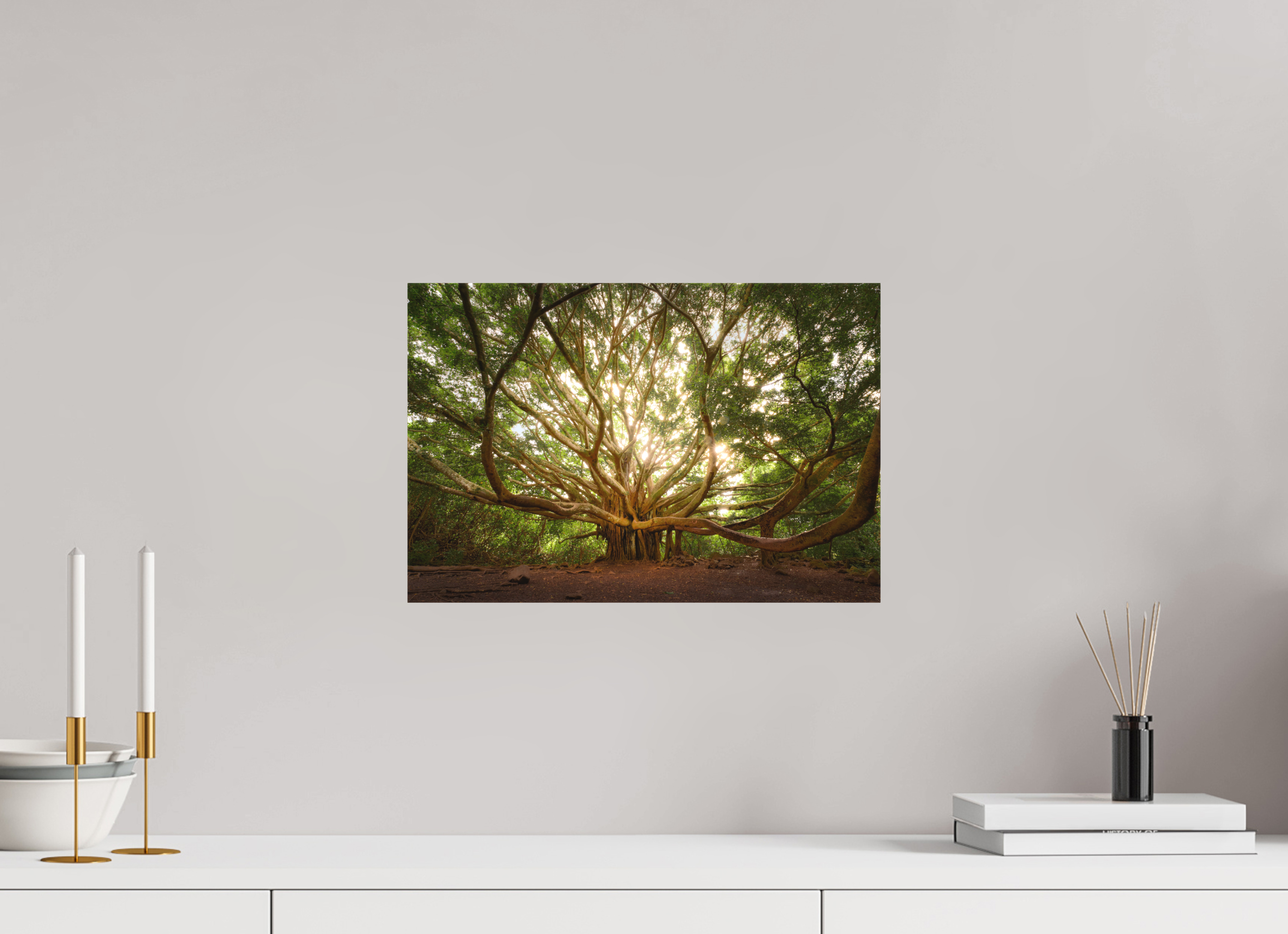 15 x 10″, Fine Art Textile Bracchium: The Pipiwai Trail Banyan Tree