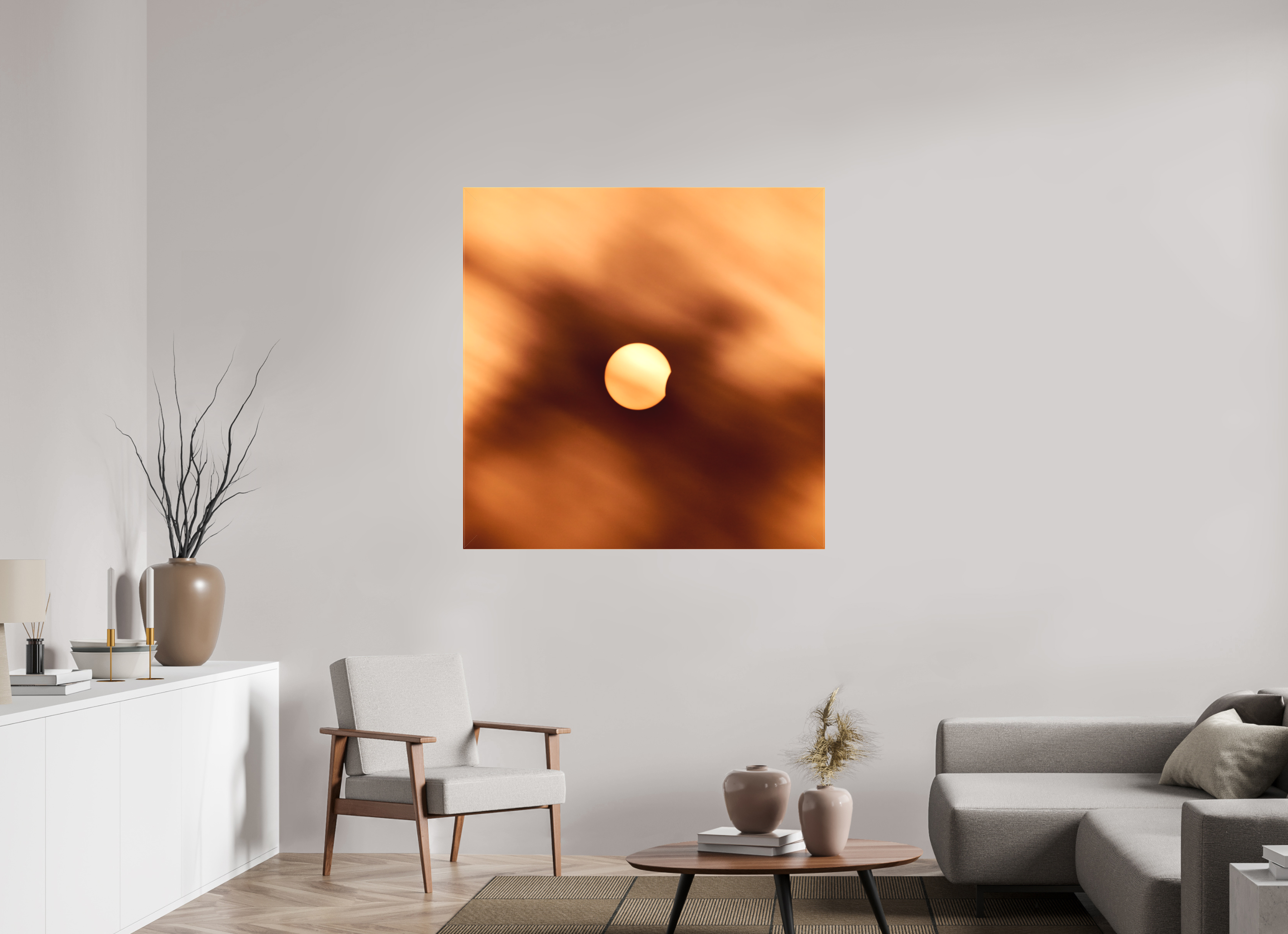 45 x 45″, Fine Art Textile 2024 Eclipse First Kiss