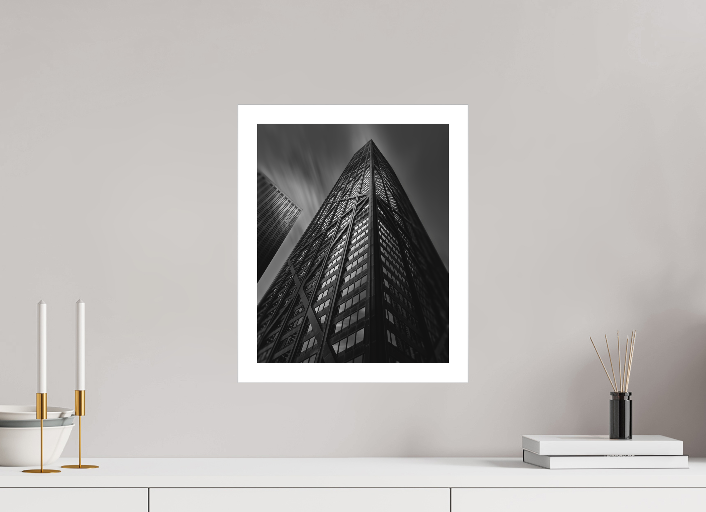 12 x 15″, Fine Art Bonded Acrylic Chicago's John Hancock Building