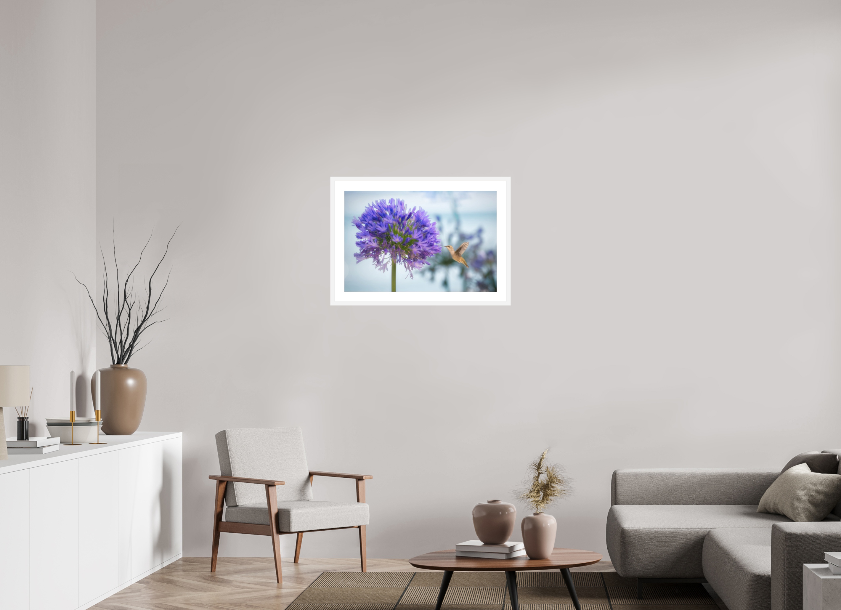30 x 20″, Passe-Partout White Frame Trice