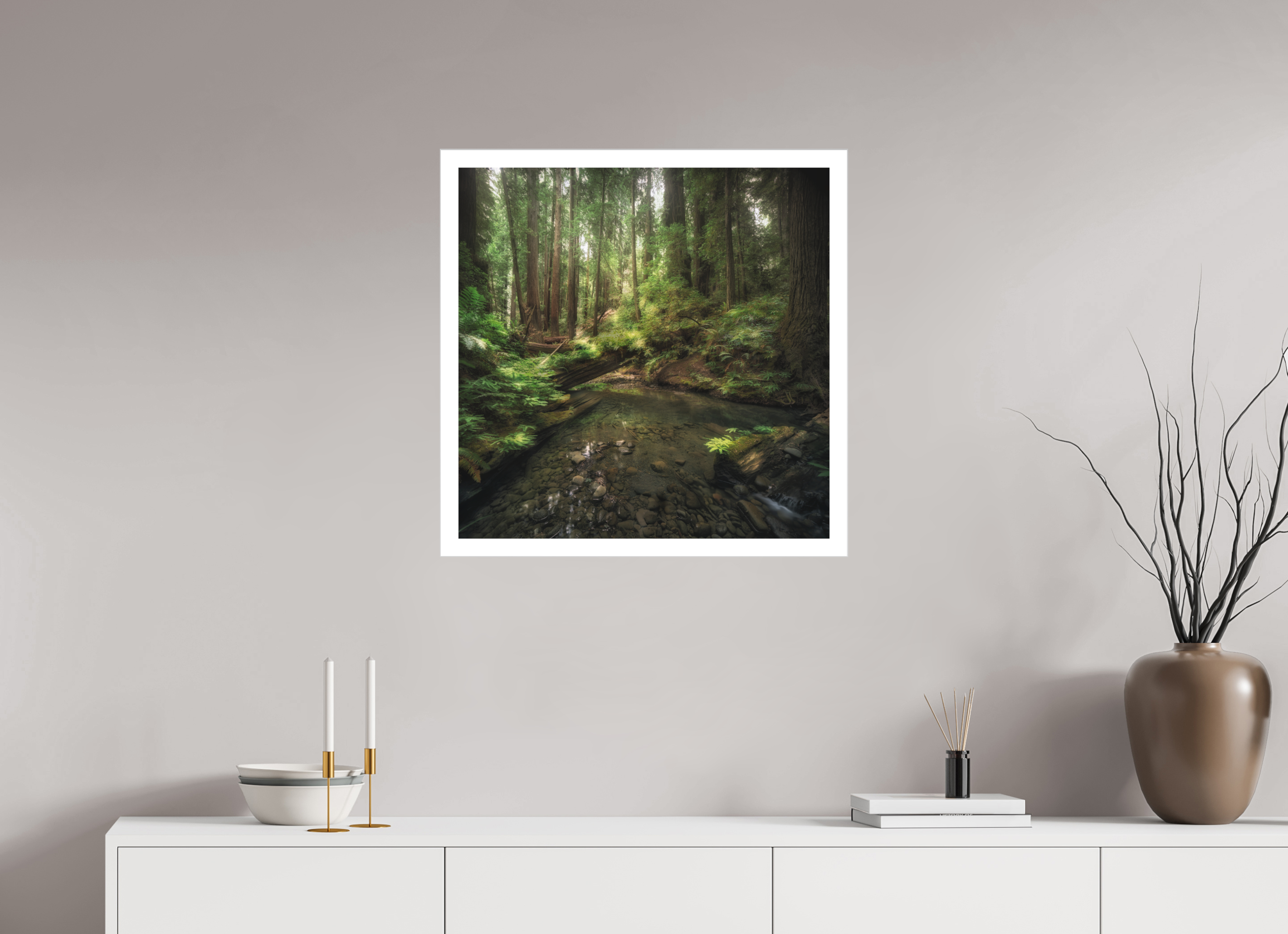 25 x 25″, Fine Art Bonded Acrylic Decker Creek