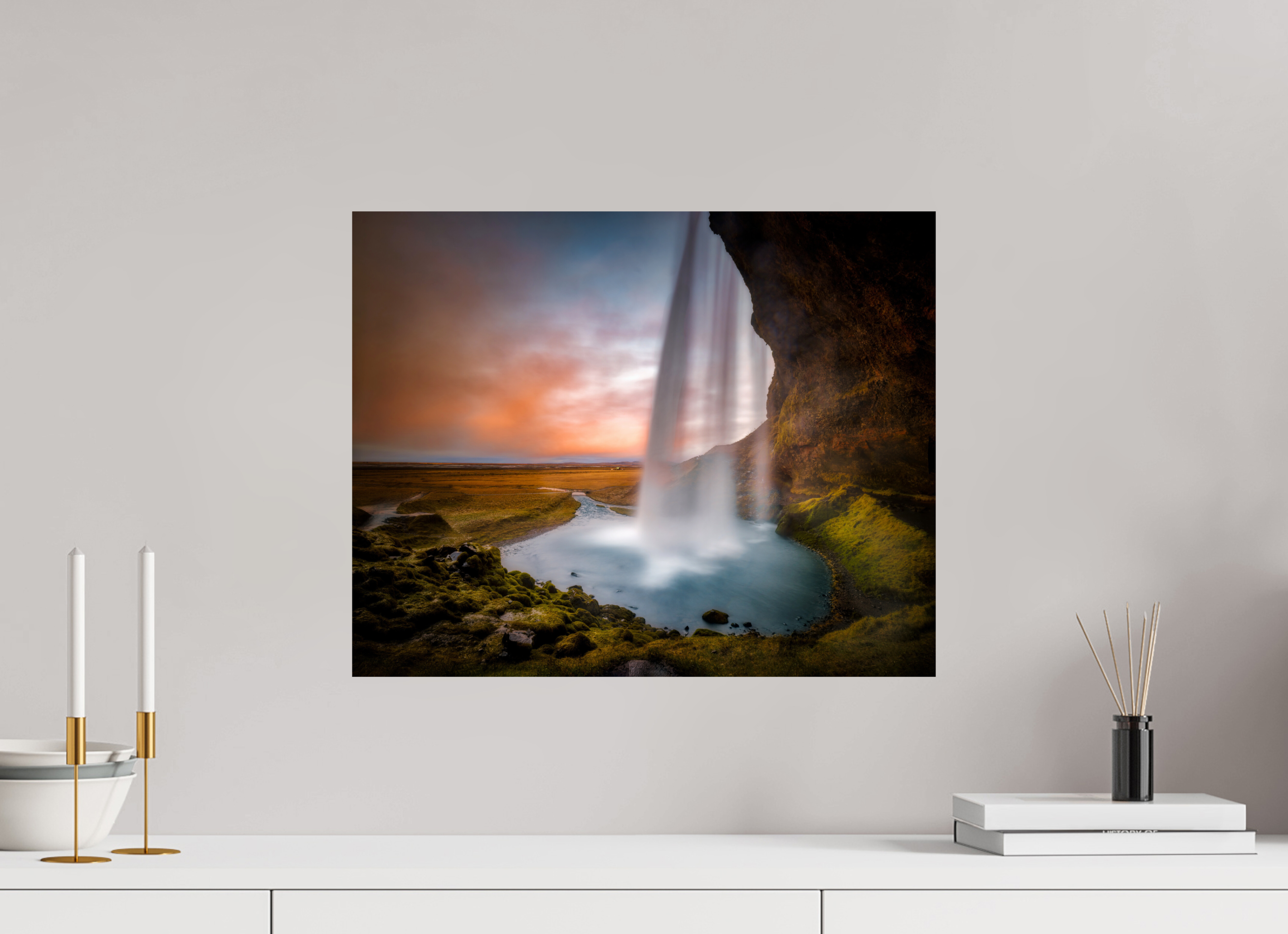 20 x 16″, Giclée Alu-Dibond Seljalandsfoss