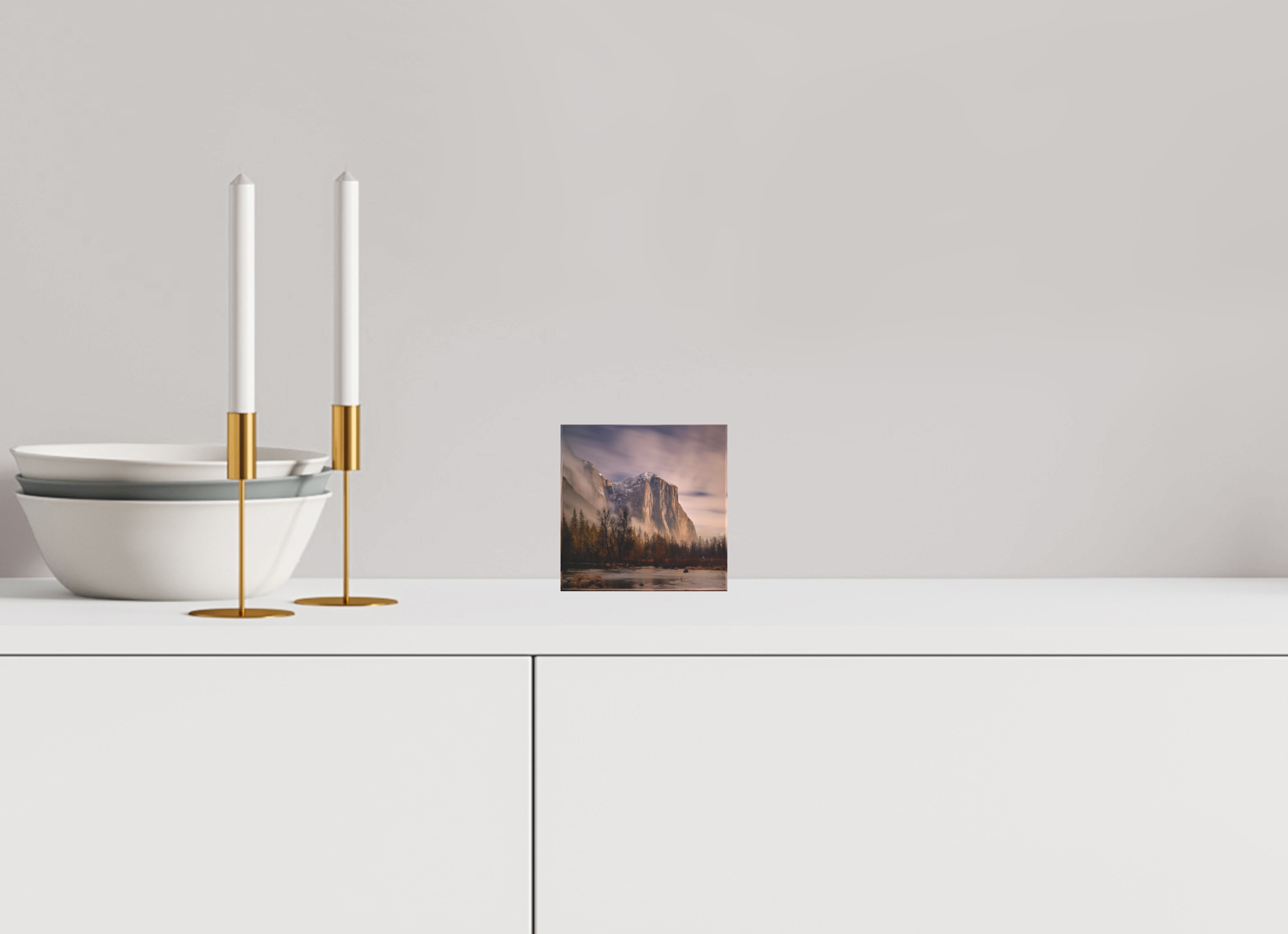 4 x 4″, Acrylic Block Gift Set El Capitan at Dawn