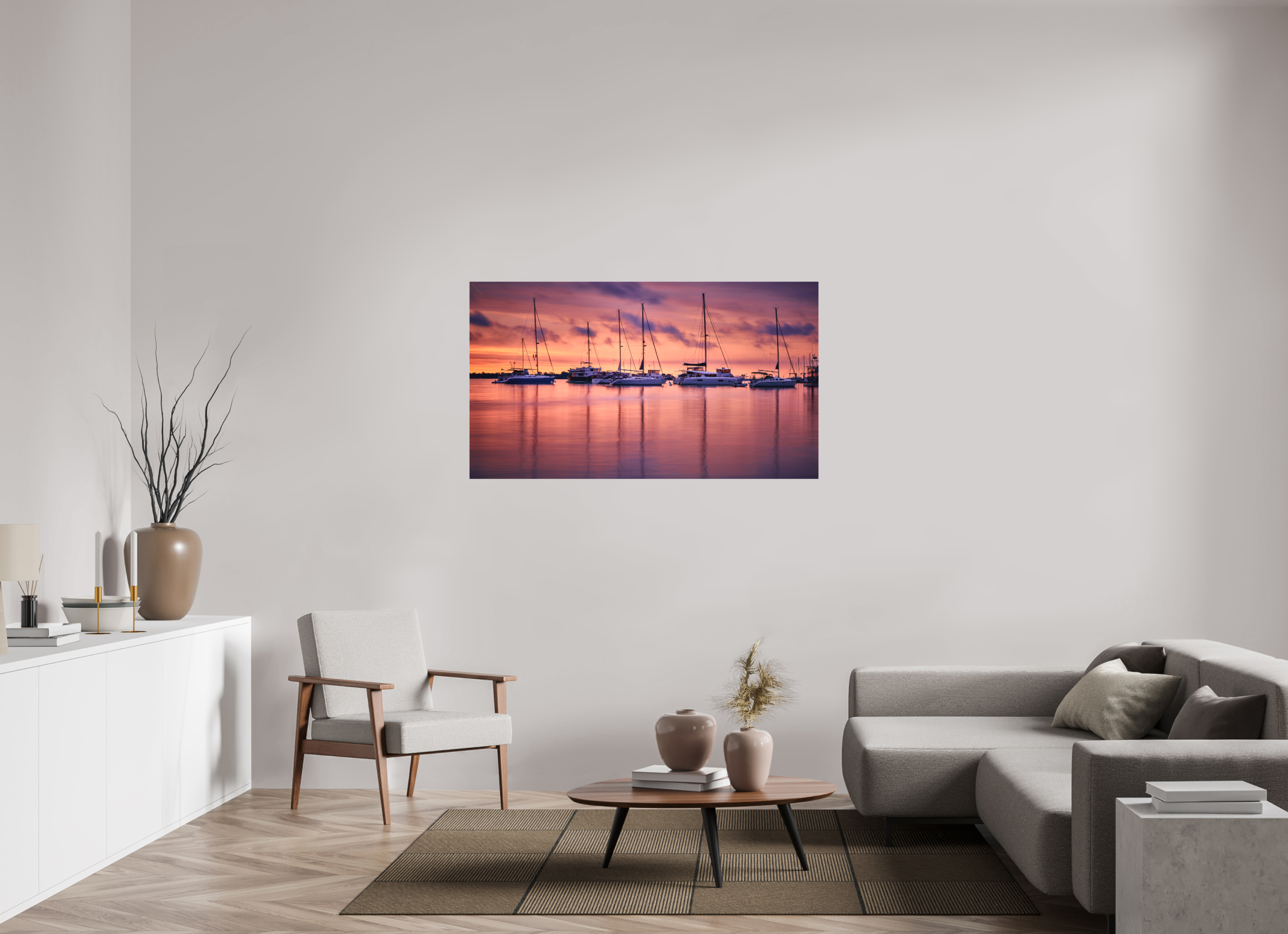 55 x 30.9″, Fine Art Textile Portum Tutum: The Annapolis Harbor at Dawn