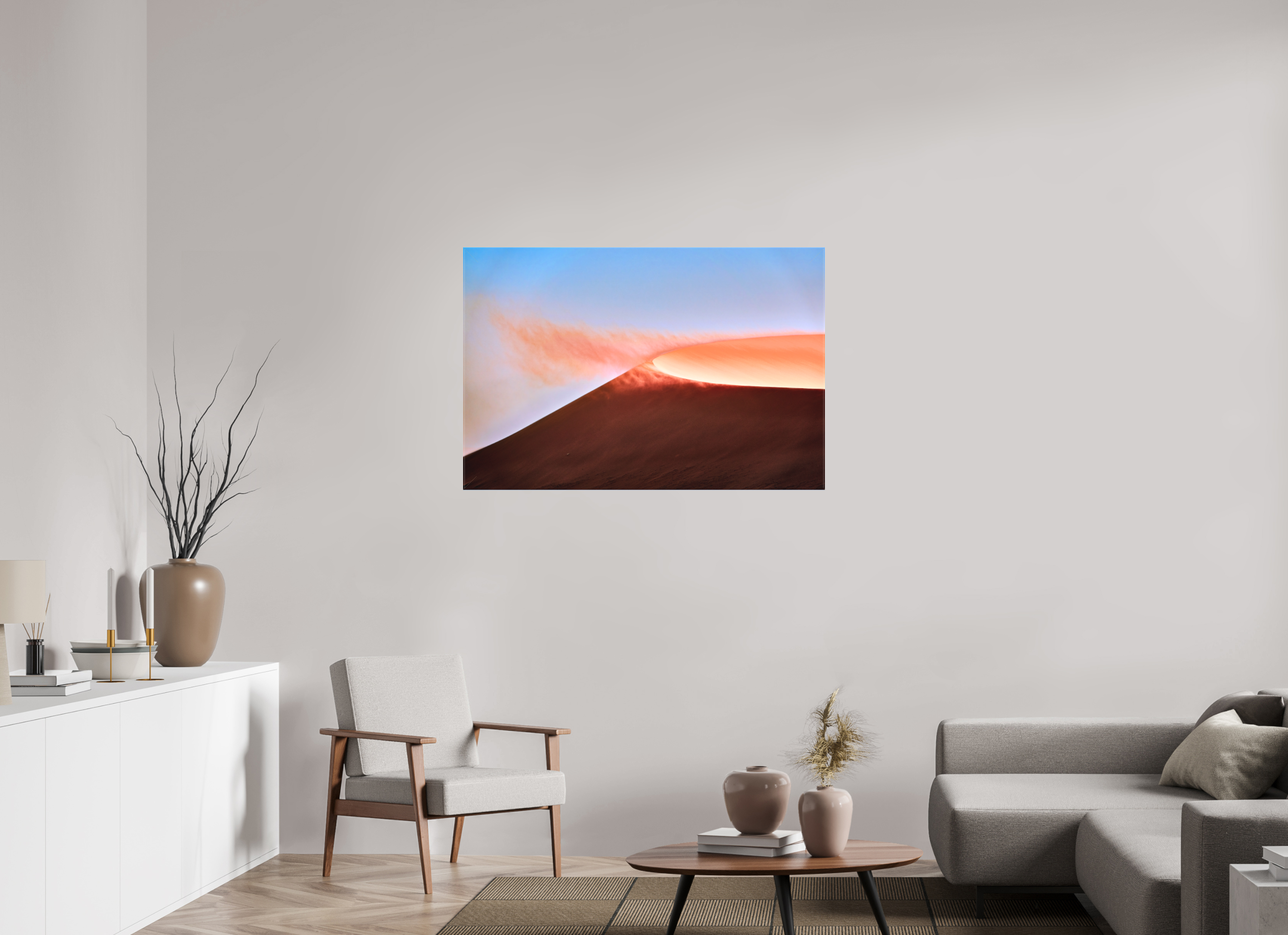 45 x 30″, Fine Art Textile Deadvlei San Dune Crater Rim