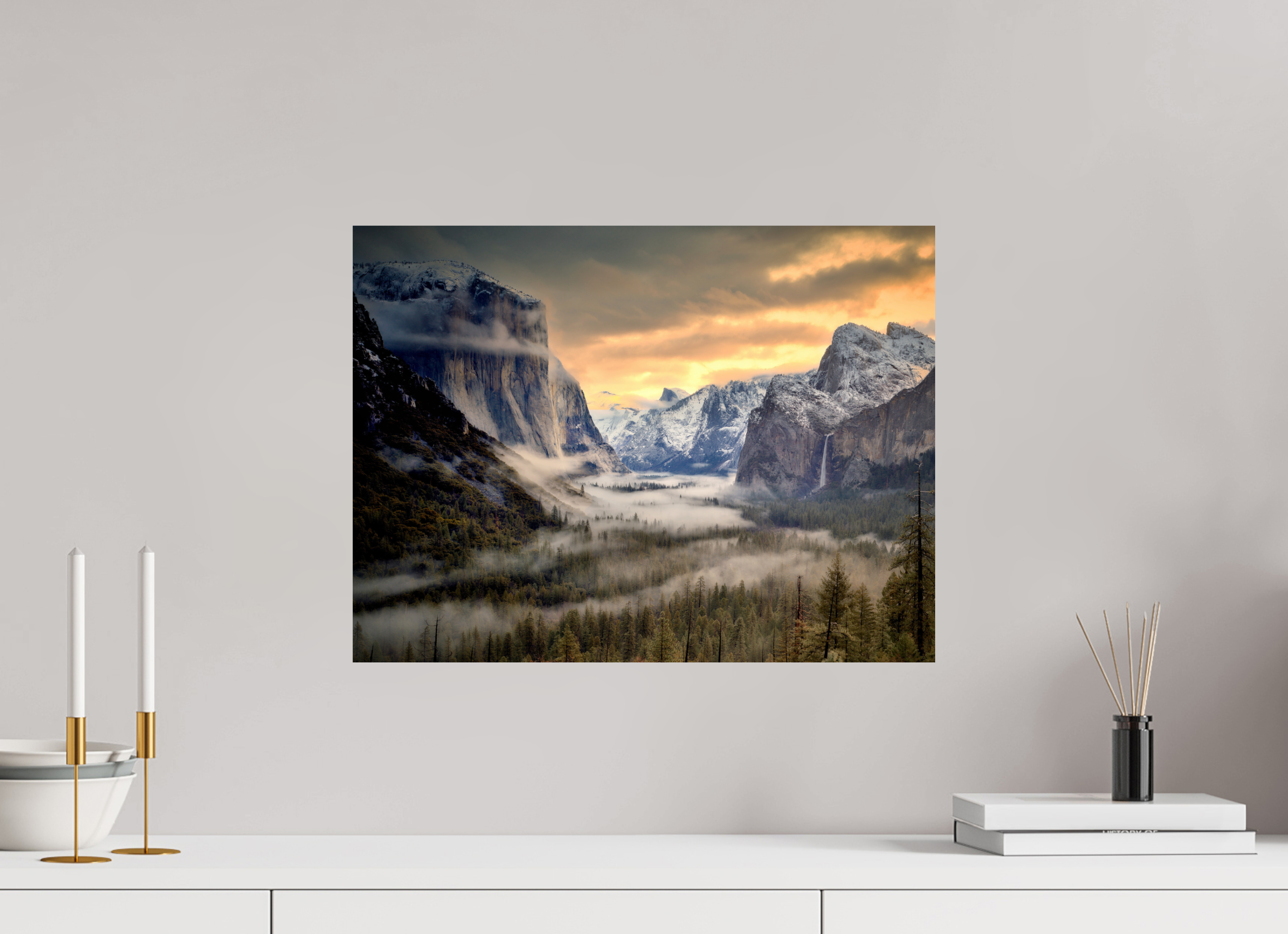20 x 15″, Giclée Alu-Dibond Tunnel View Winter Dawn