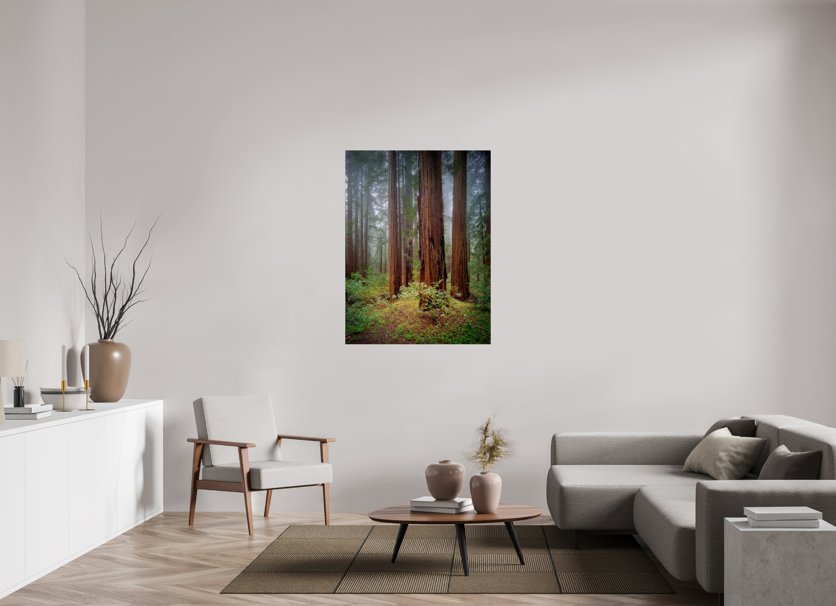 36 x 48″, Giclée Alu-Dibond Armstrong Redwoods I: Truncus Circle of Life