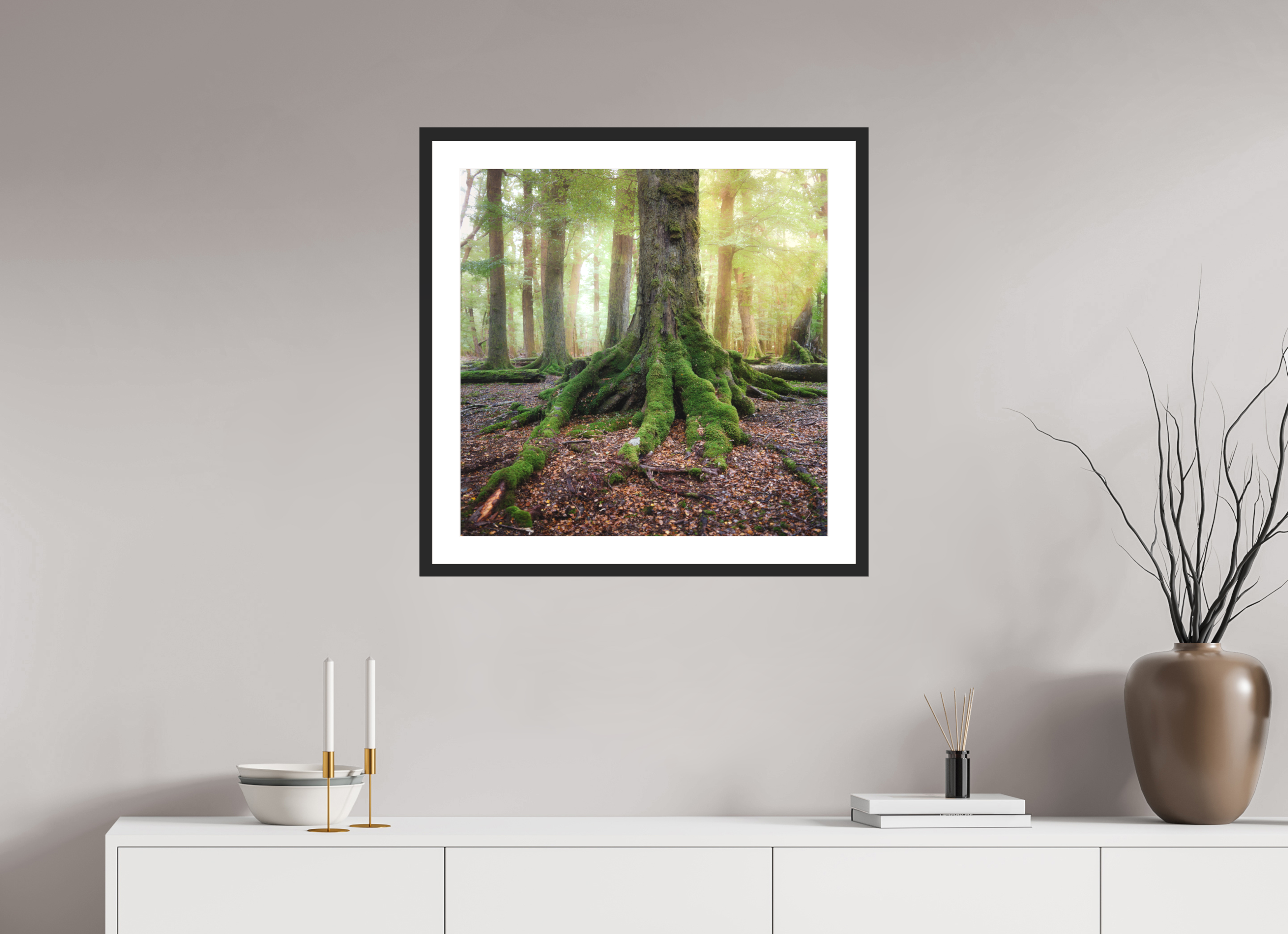 25 x 25″, Passe-Partout Black Frame The Hobbit's Foot