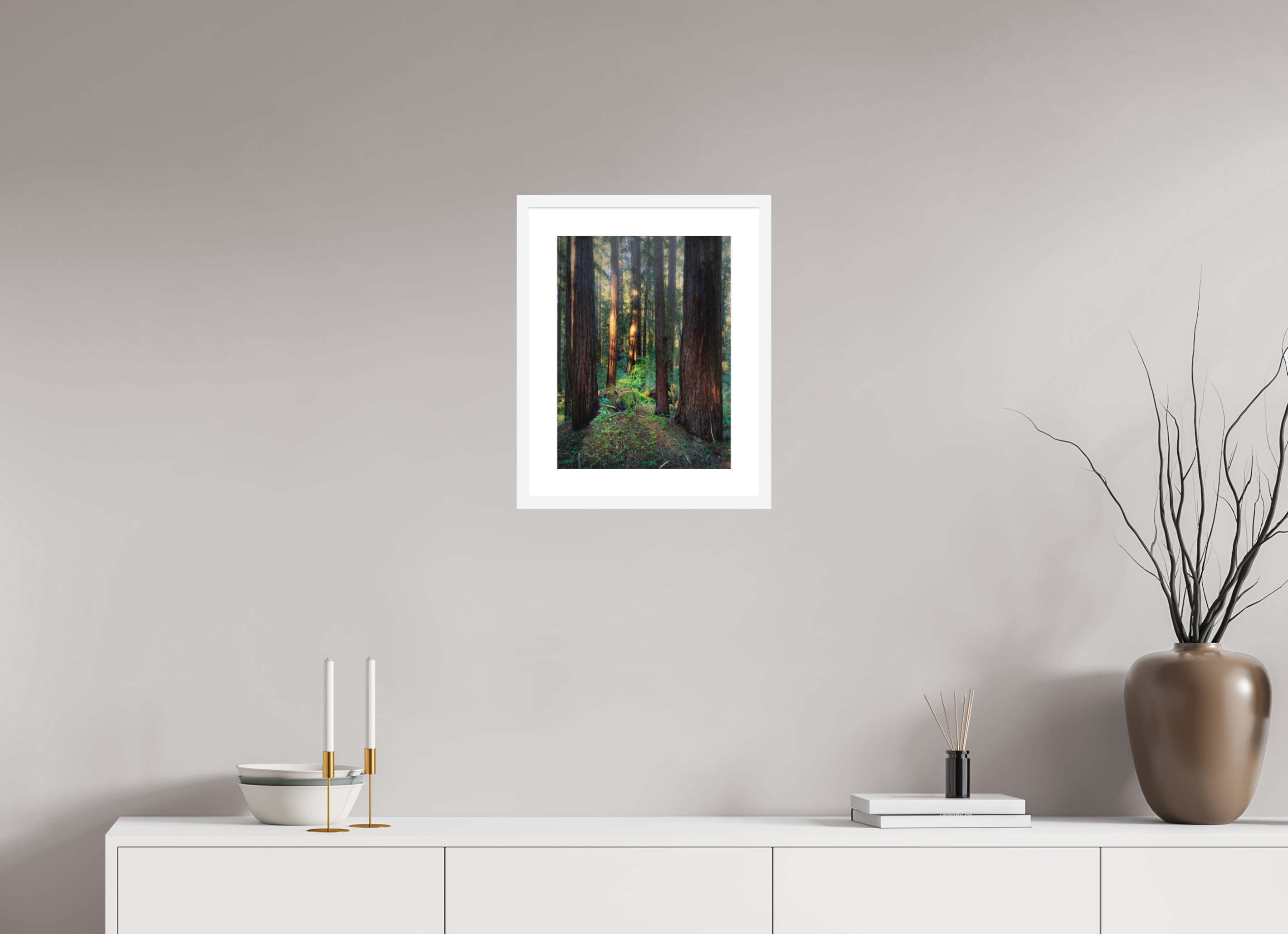 12 x 16″, Passe-Partout White Frame Armstrong Woods III: The Ring Cycle