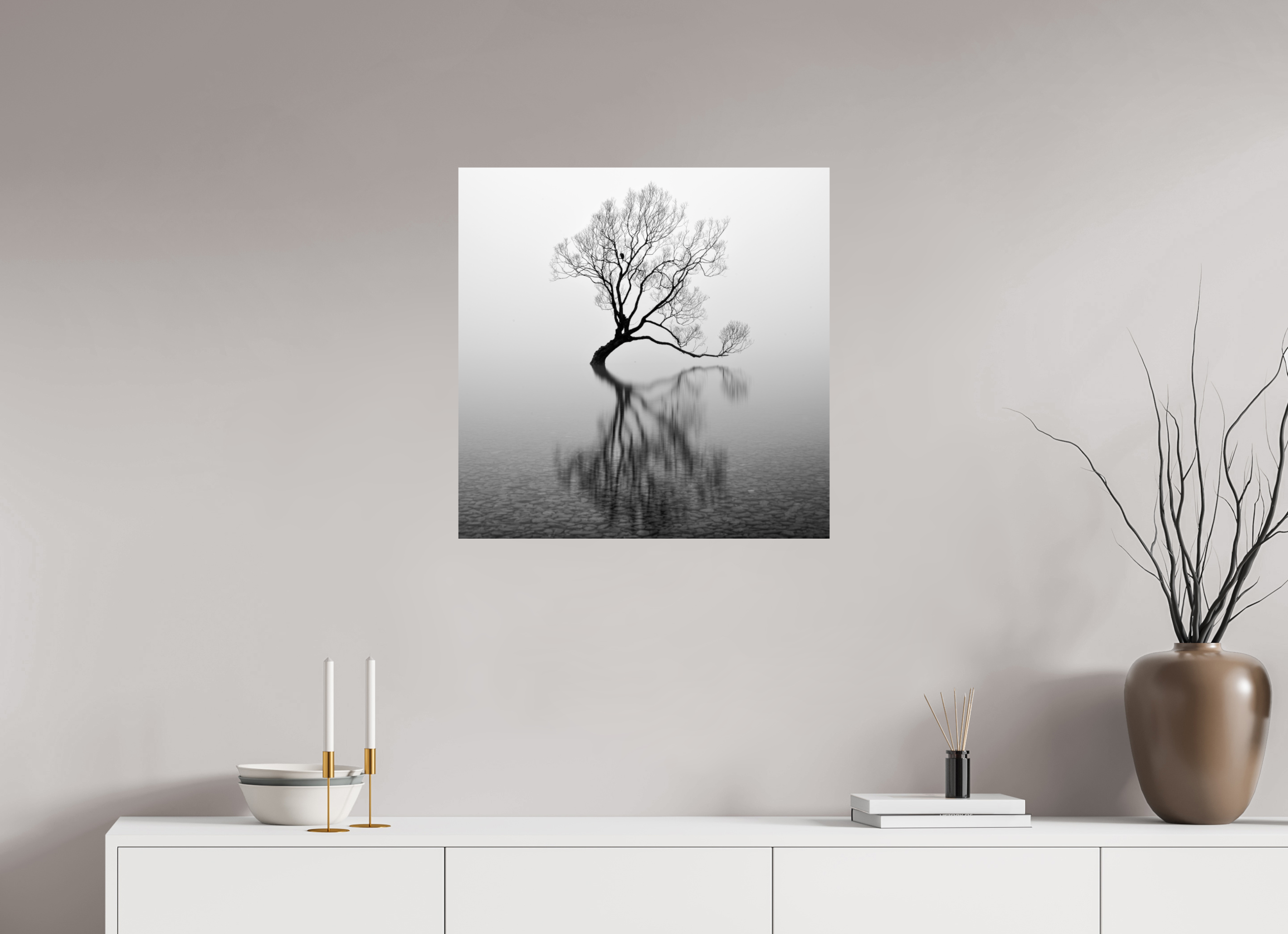 25 x 25″, Giclée Alu-Dibond Wanaka I: Rich Minimalism