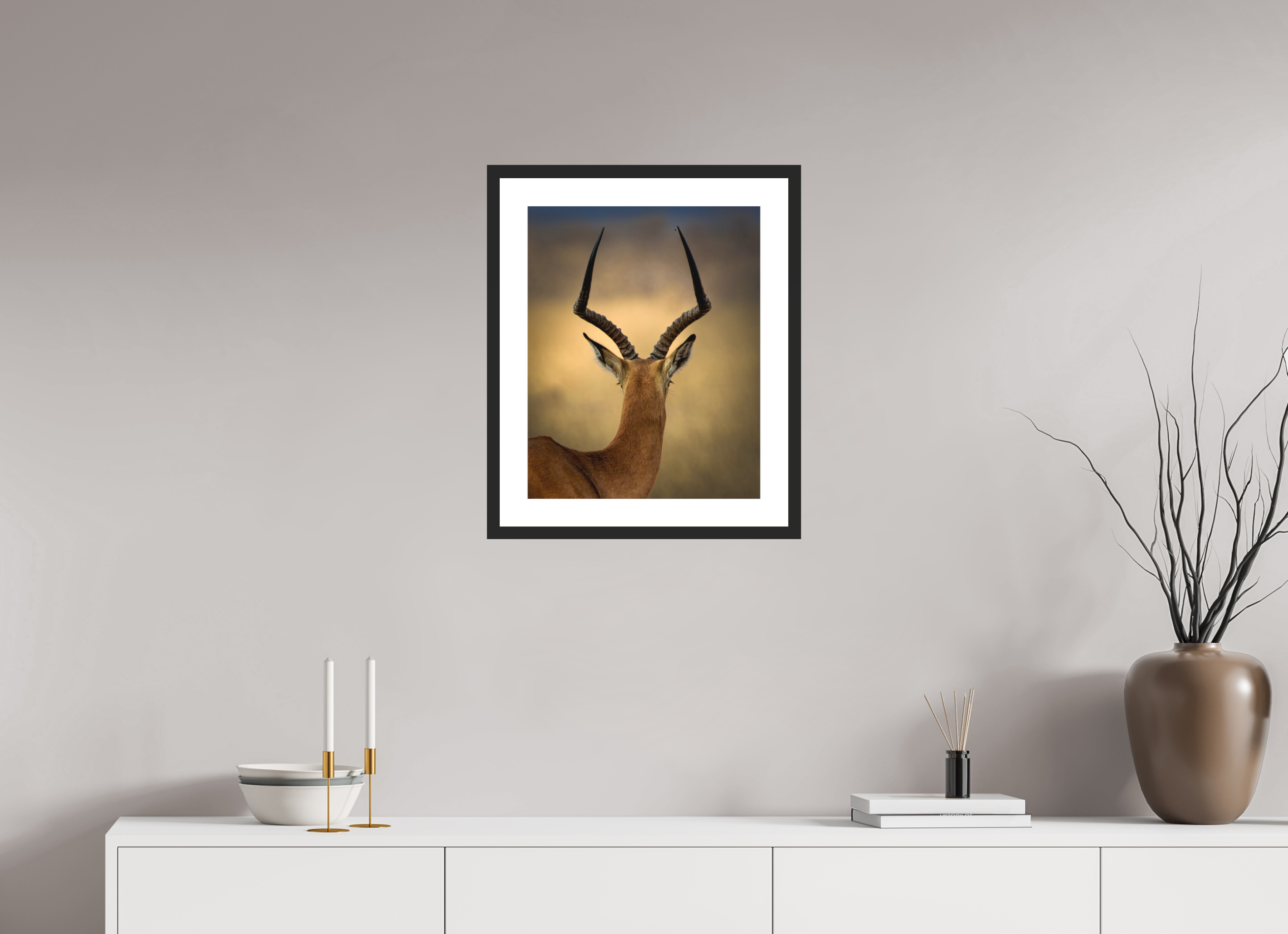 16 x 20″, Passe-Partout Black Frame Impala DK