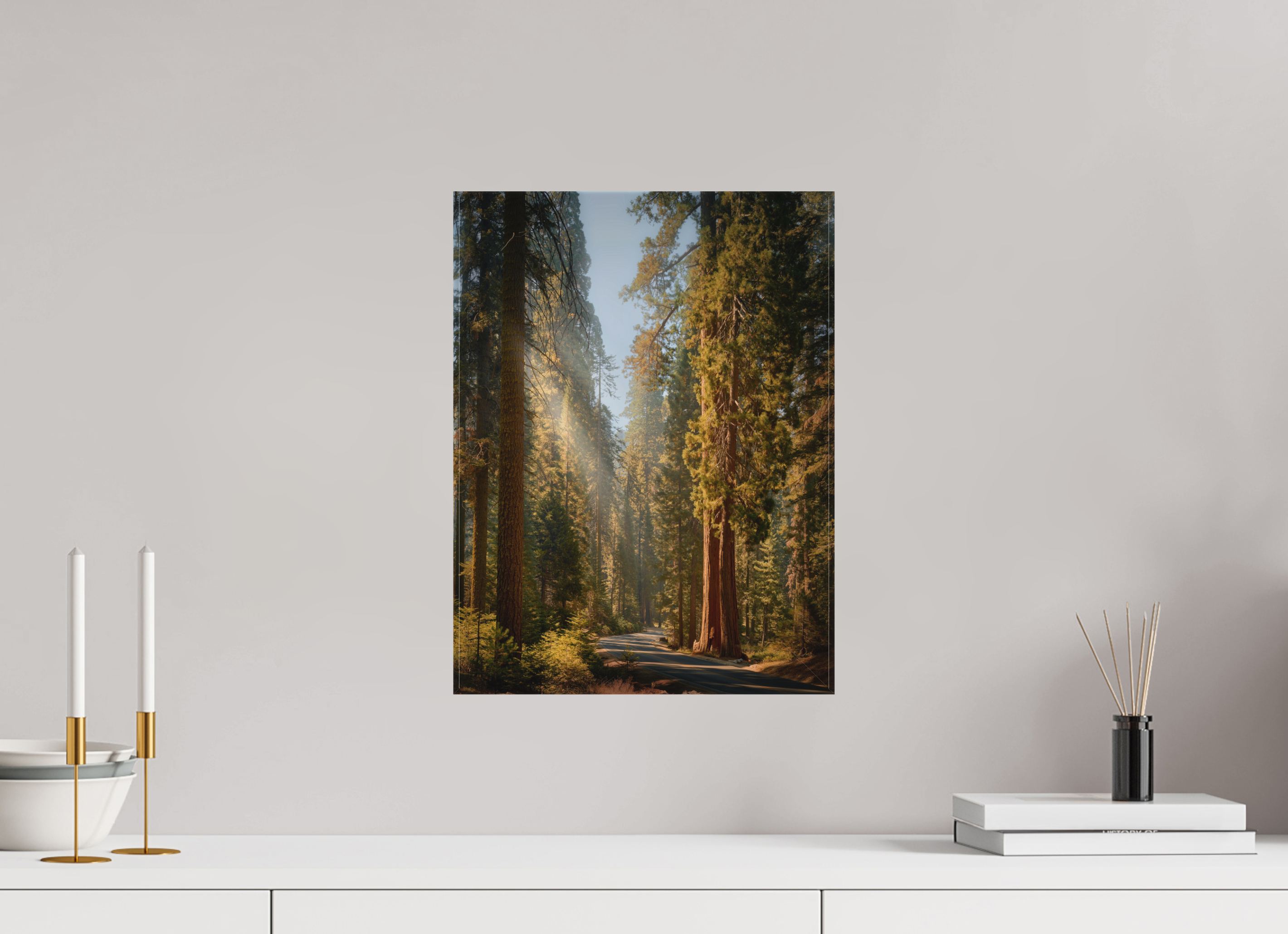 12 x 16″, Fine Art Textile The Generals Highway II: Sequoia National Park