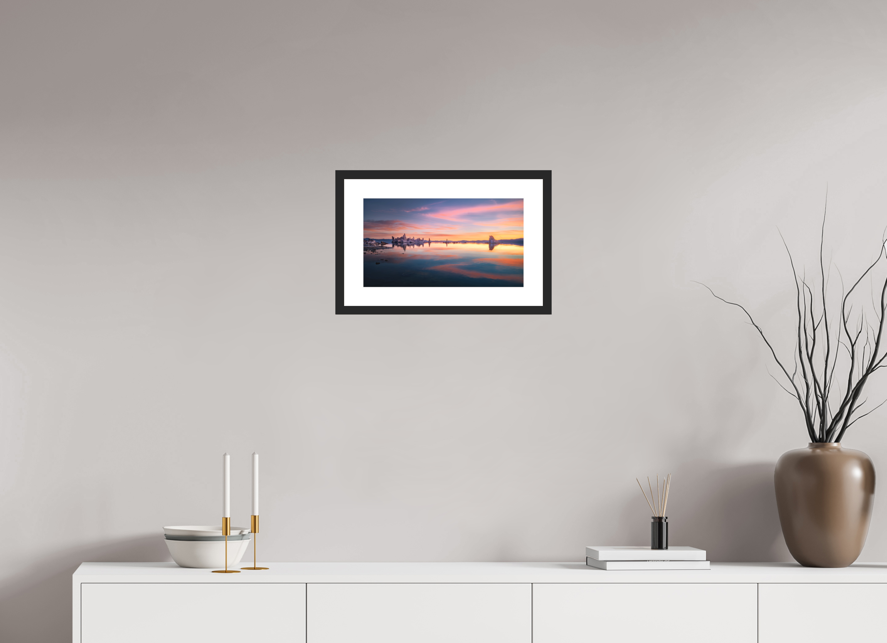 16 x 9″, Passe-Partout Black Frame Morning Becomes Elektra