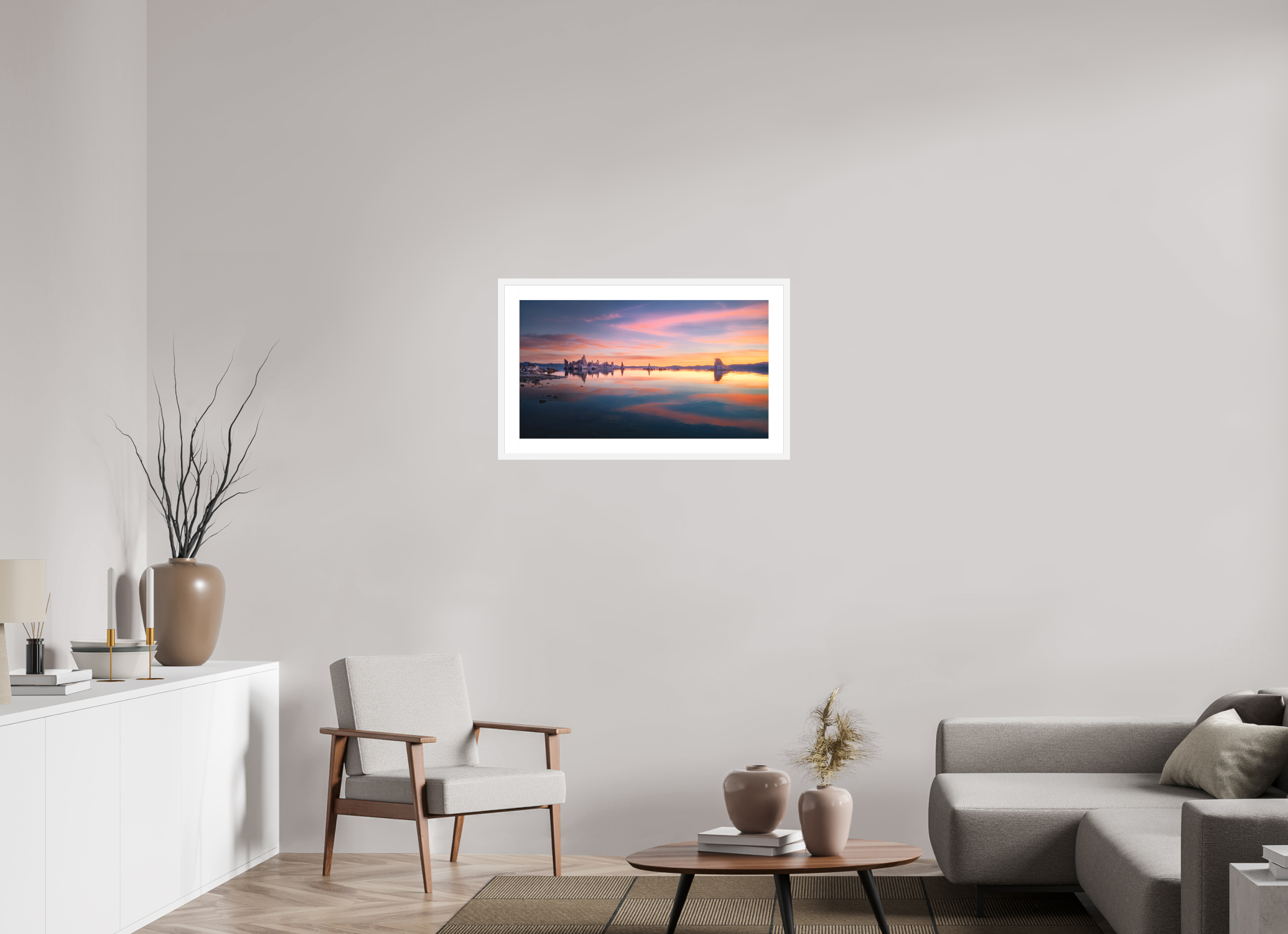 32 x 18″, Passe-Partout White Frame Morning Becomes Elektra