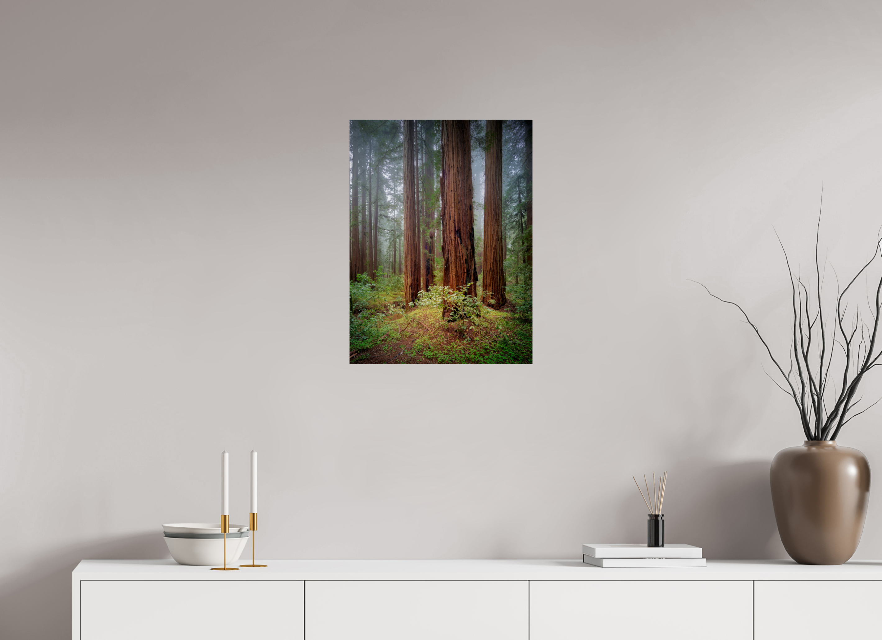 18 x 24″, Giclée Alu-Dibond Armstrong Redwoods I: Truncus Circle of Life