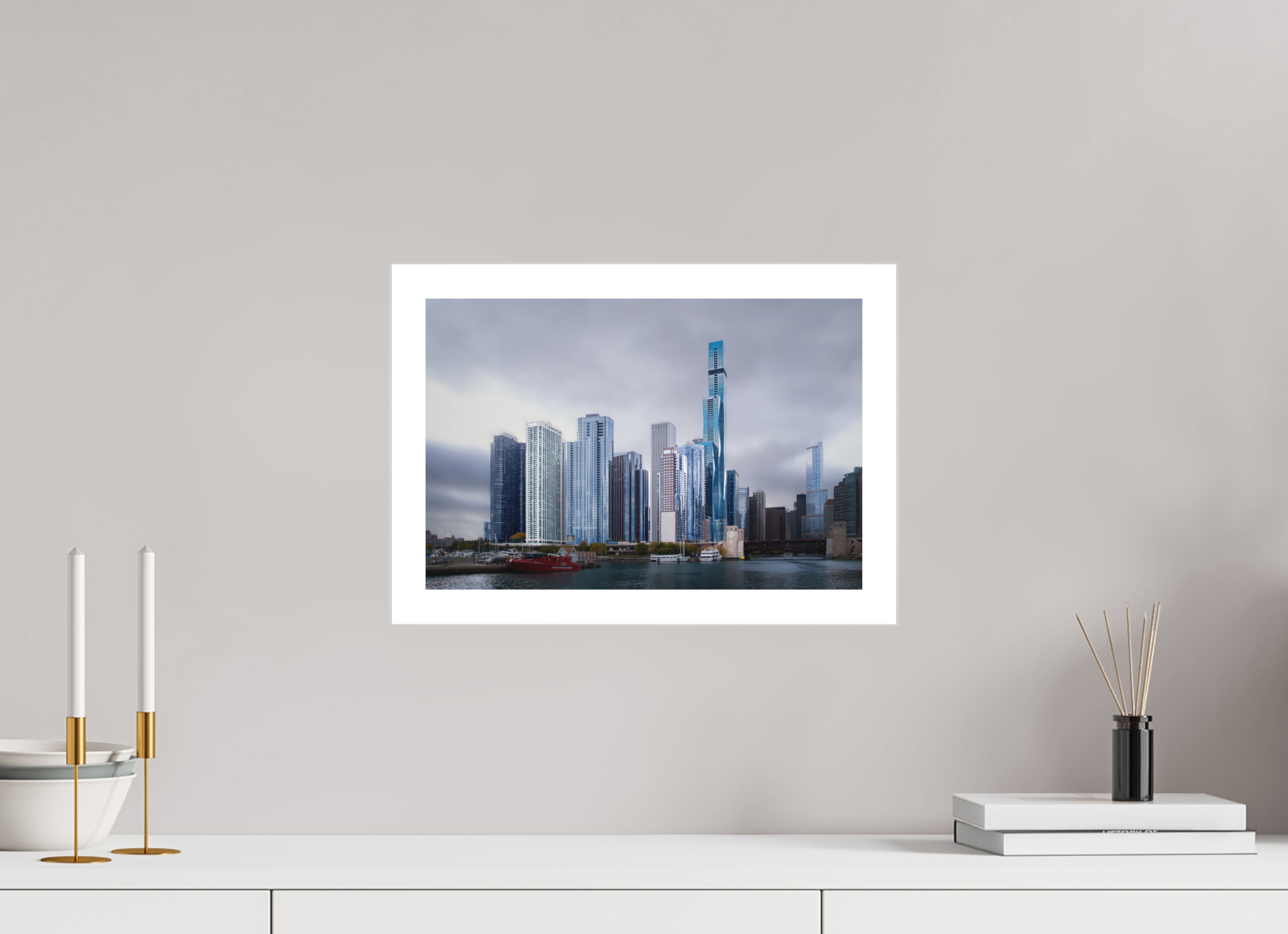 15 x 10″, Fine Art Bonded Acrylic Tomorrow Land — the Chicago Skyline