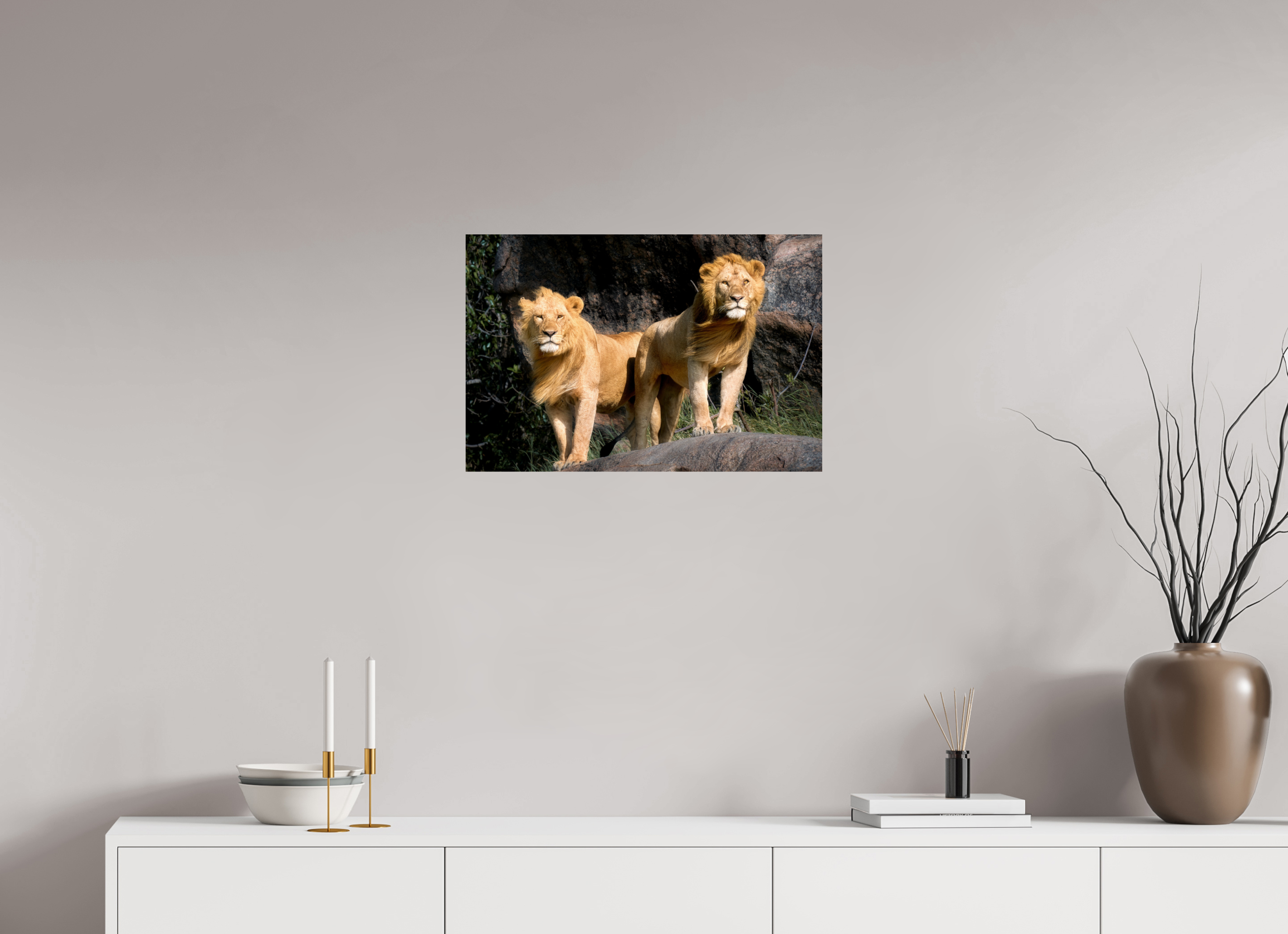 24 x 16″, Giclée Alu-Dibond Two Fabios