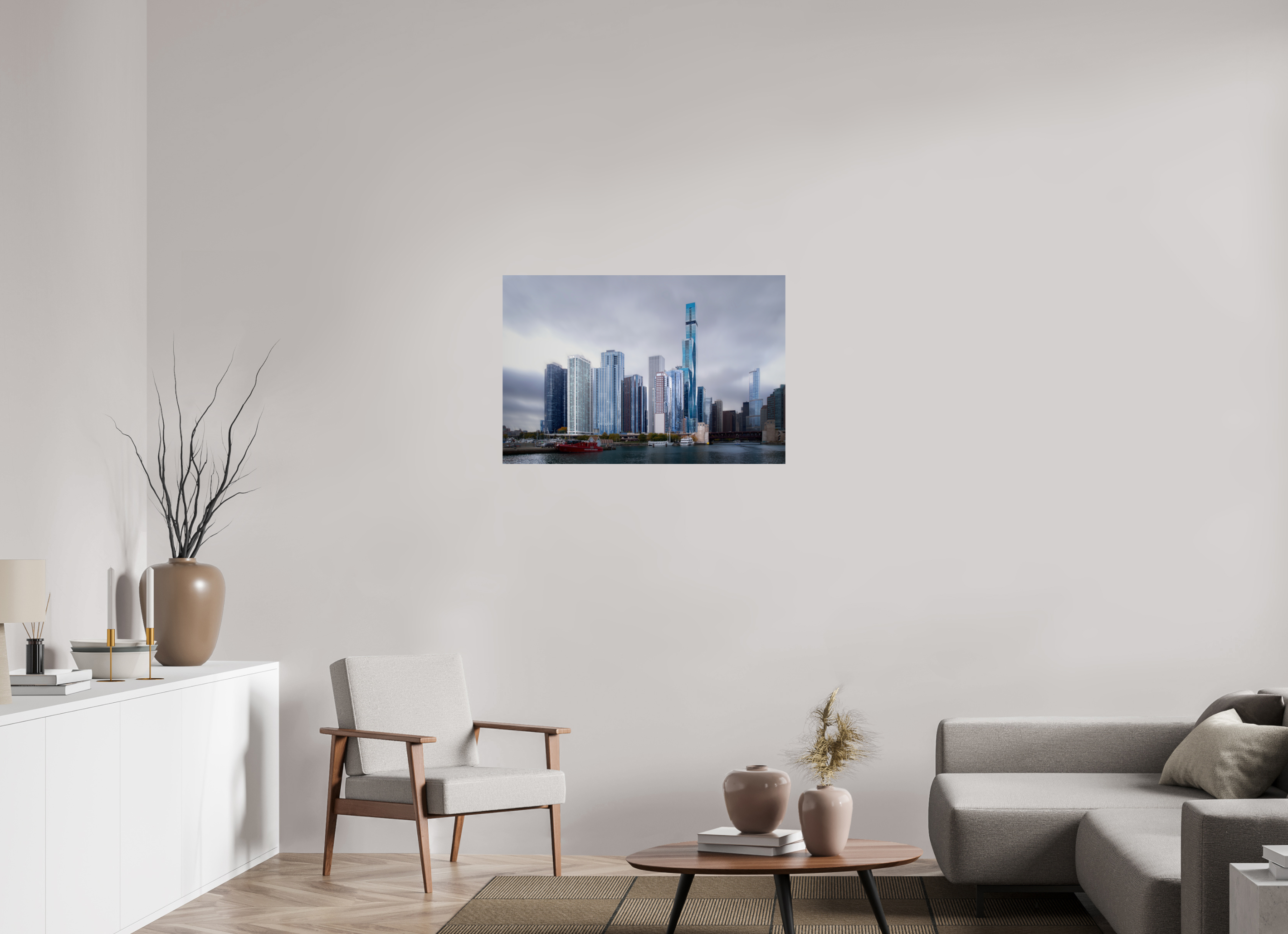 36 x 24″, Giclée Alu-Dibond Tomorrow Land — the Chicago Skyline