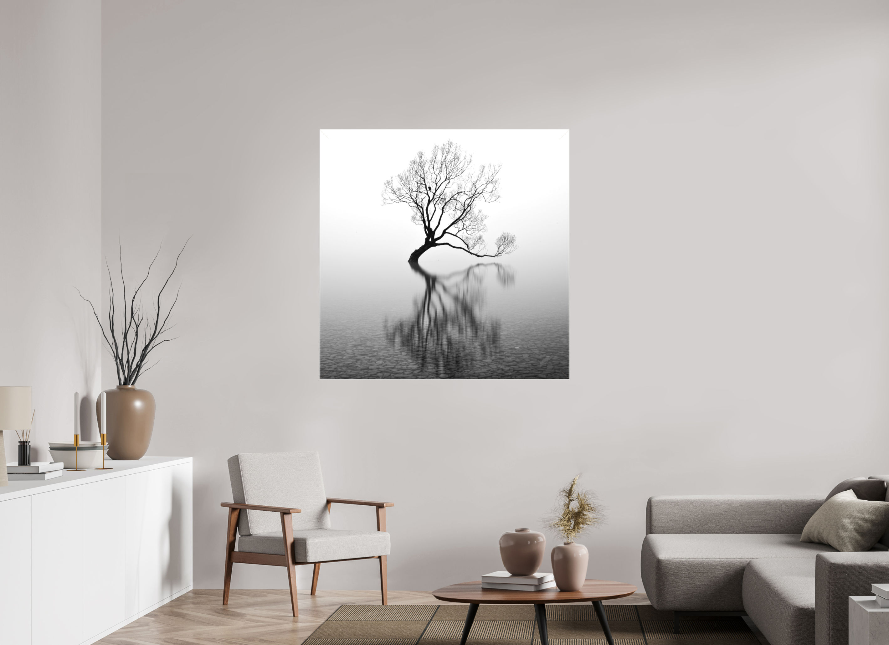 45 x 45″, Fine Art Textile Wanaka I: Rich Minimalism