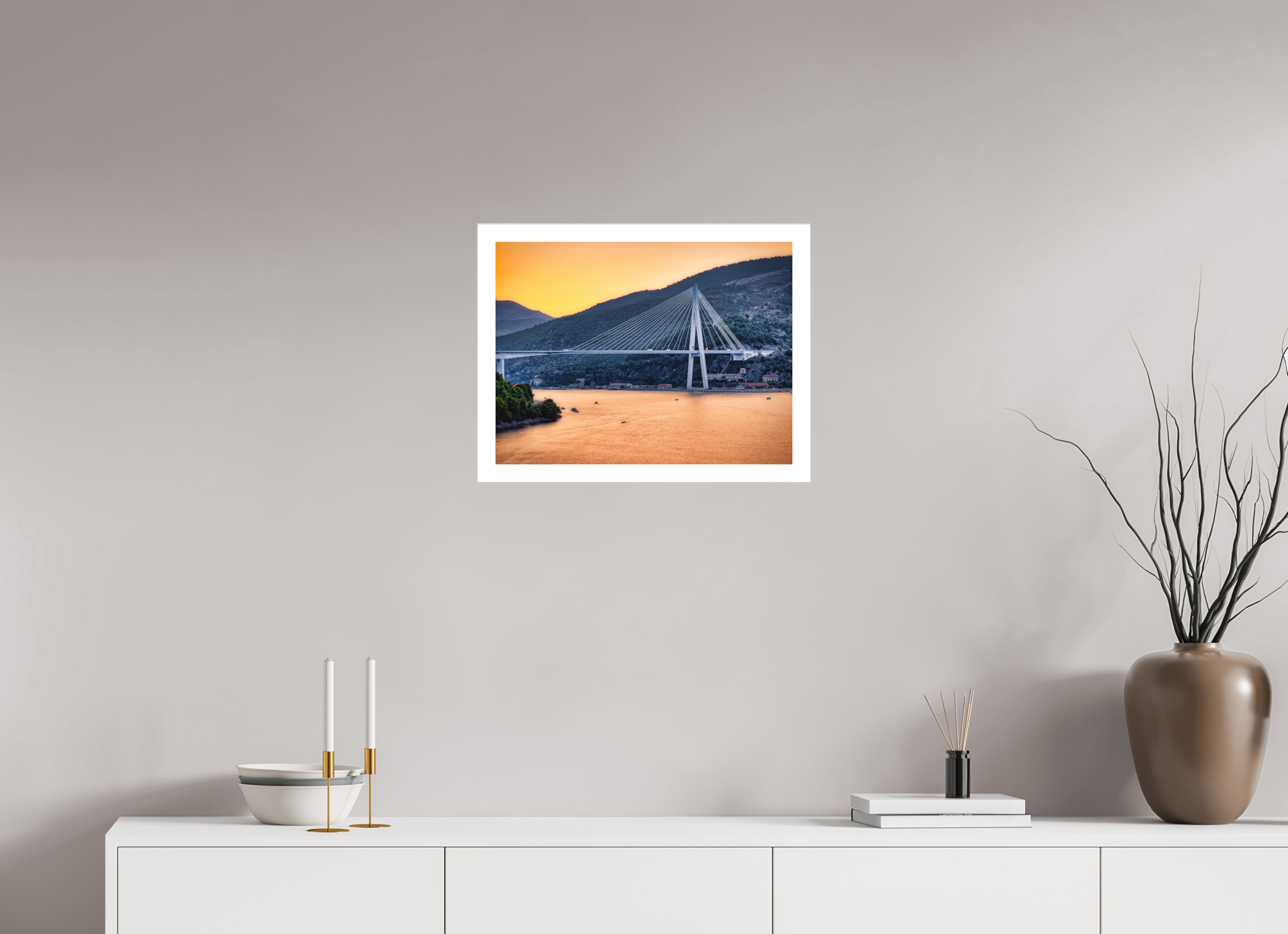 20 x 15″, Fine Art Bonded Acrylic Entering Dubrovnik
