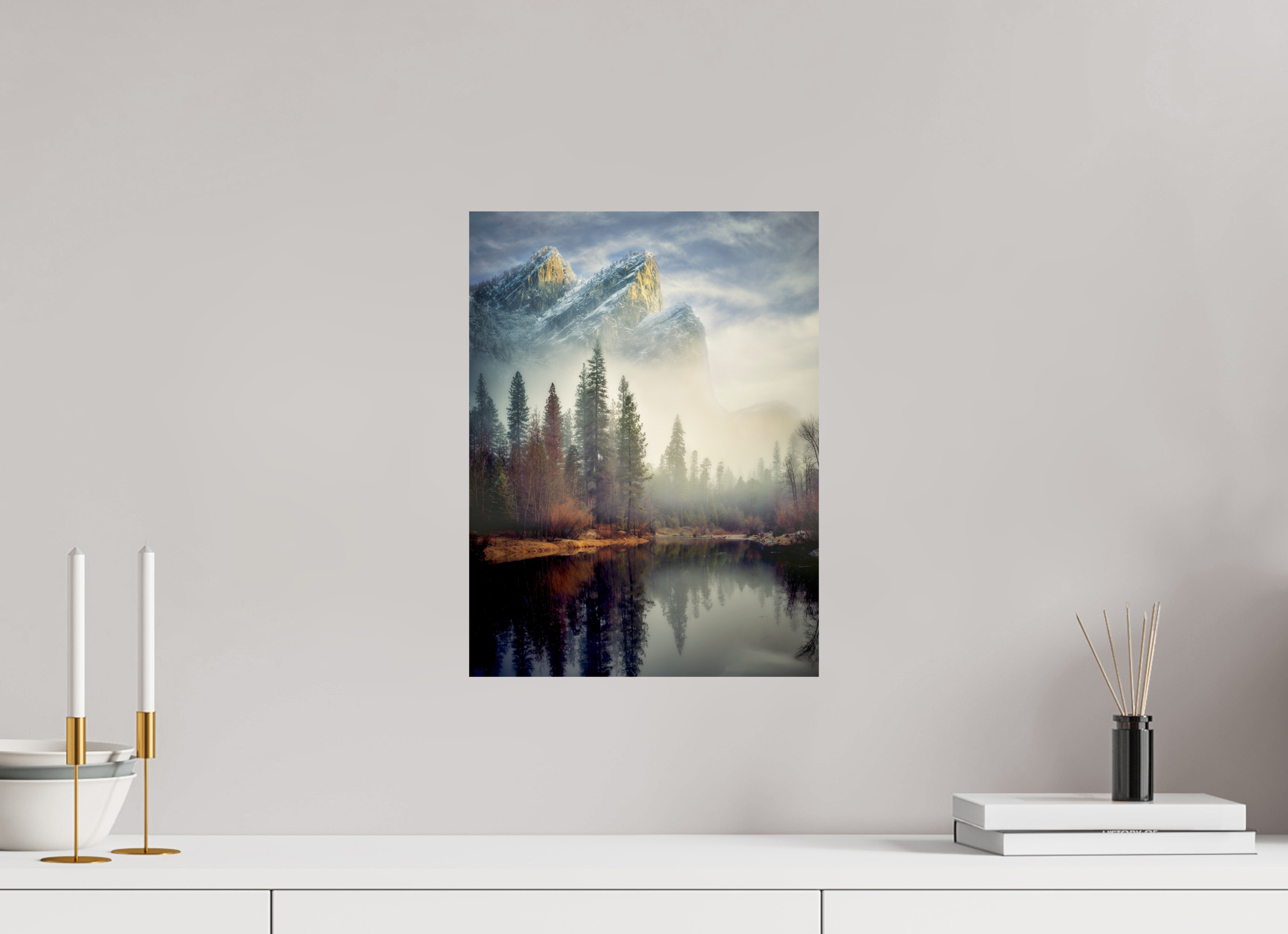 12 x 16″, Giclée Alu-Dibond Leviathans I: In the Mist of the Merced